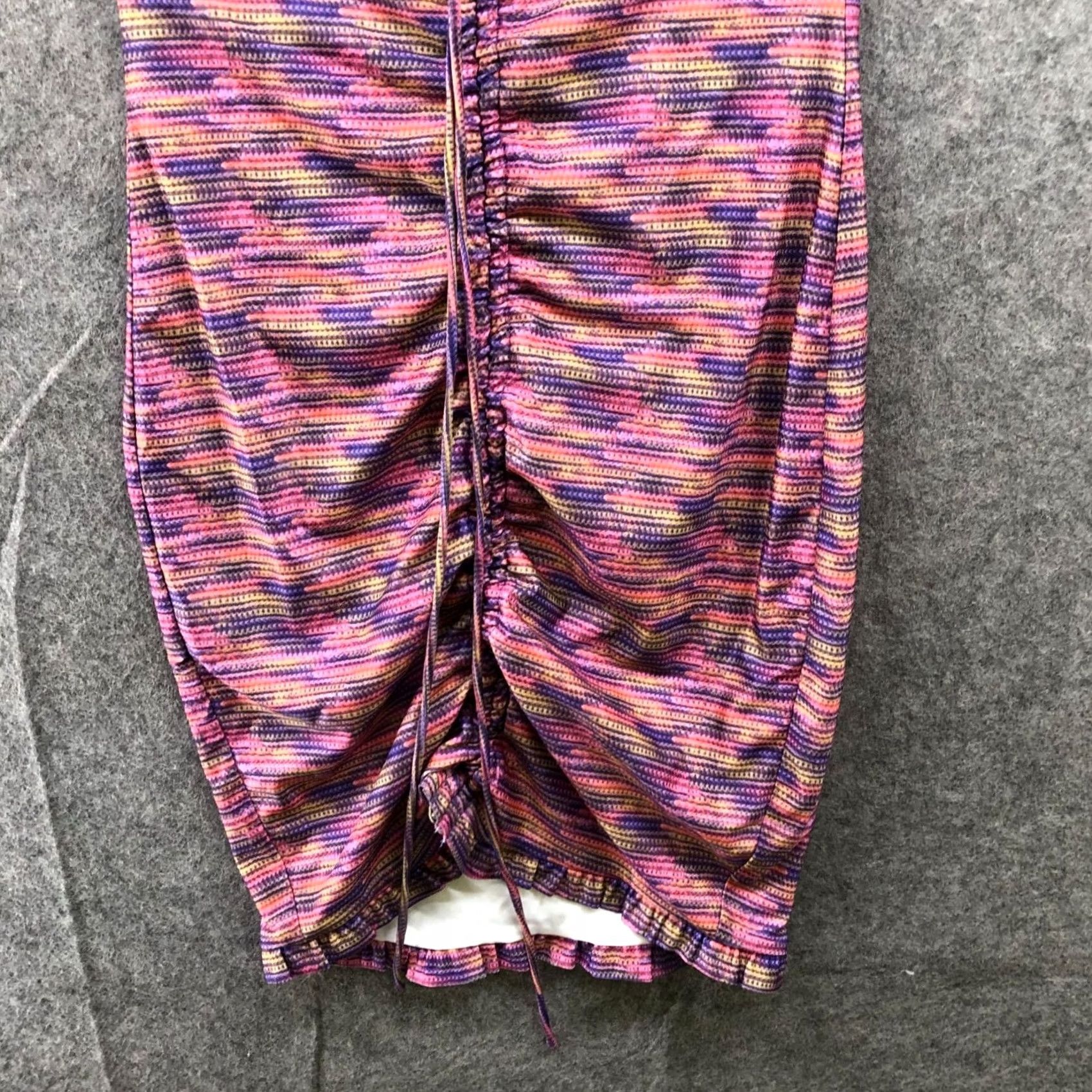superdown Superdown Nellie Halter Mini Dress S Pink Space Dye Bodycon Ruched Lined Stretch Womens Size S / US 4 / IT 40 - 4 Thumbnail