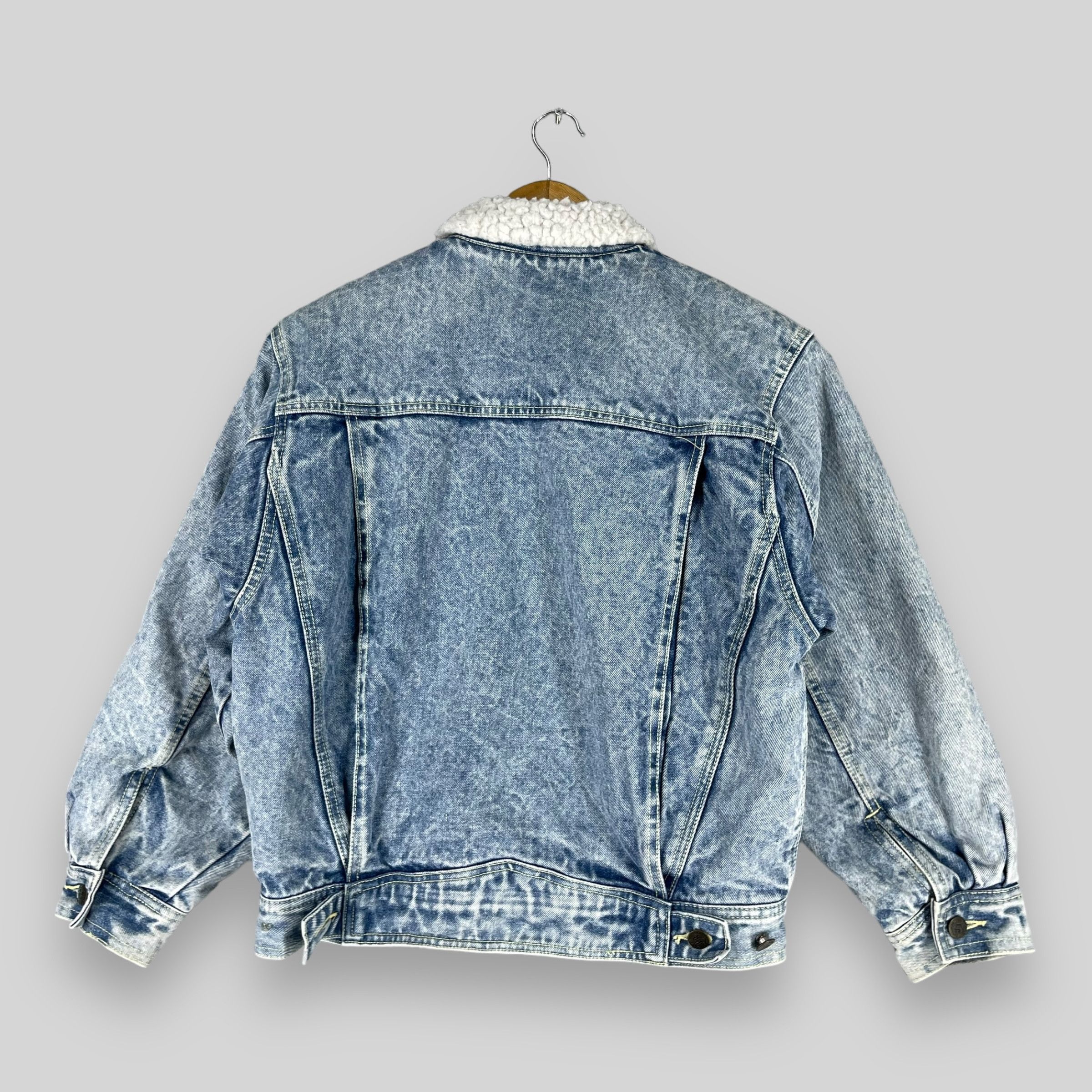Japanese Brand × Vintage Vintage Mint Drop Sherpa Lined Denim Trucker Jacket Size S / US 4 / IT 40 - 6 Thumbnail