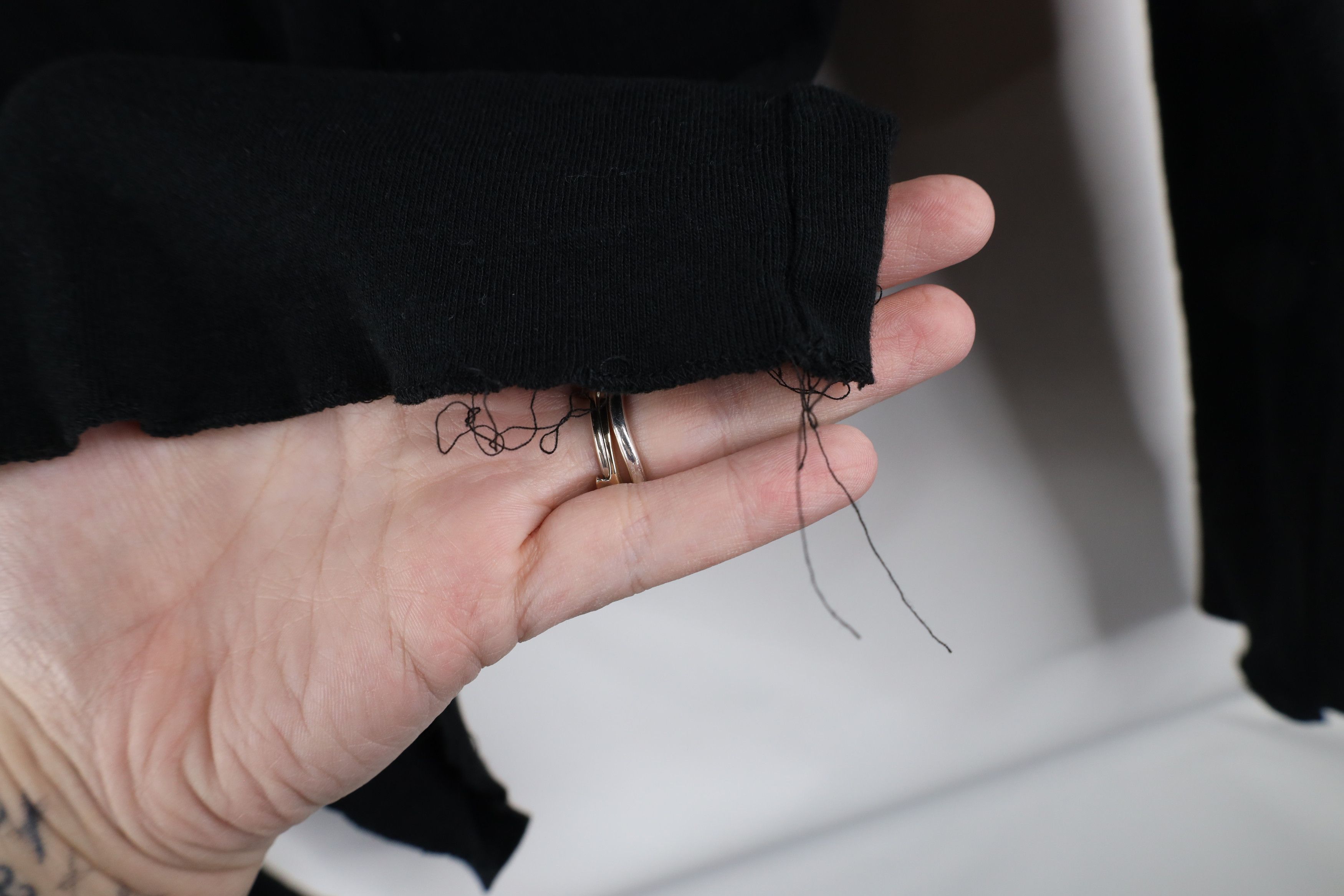 Ralph Lauren × Vintage Vintage Ralph Lauren Ribbed Knit Turtleneck T-Shirt Black Size L / US 10 / IT 46 - 6 Thumbnail