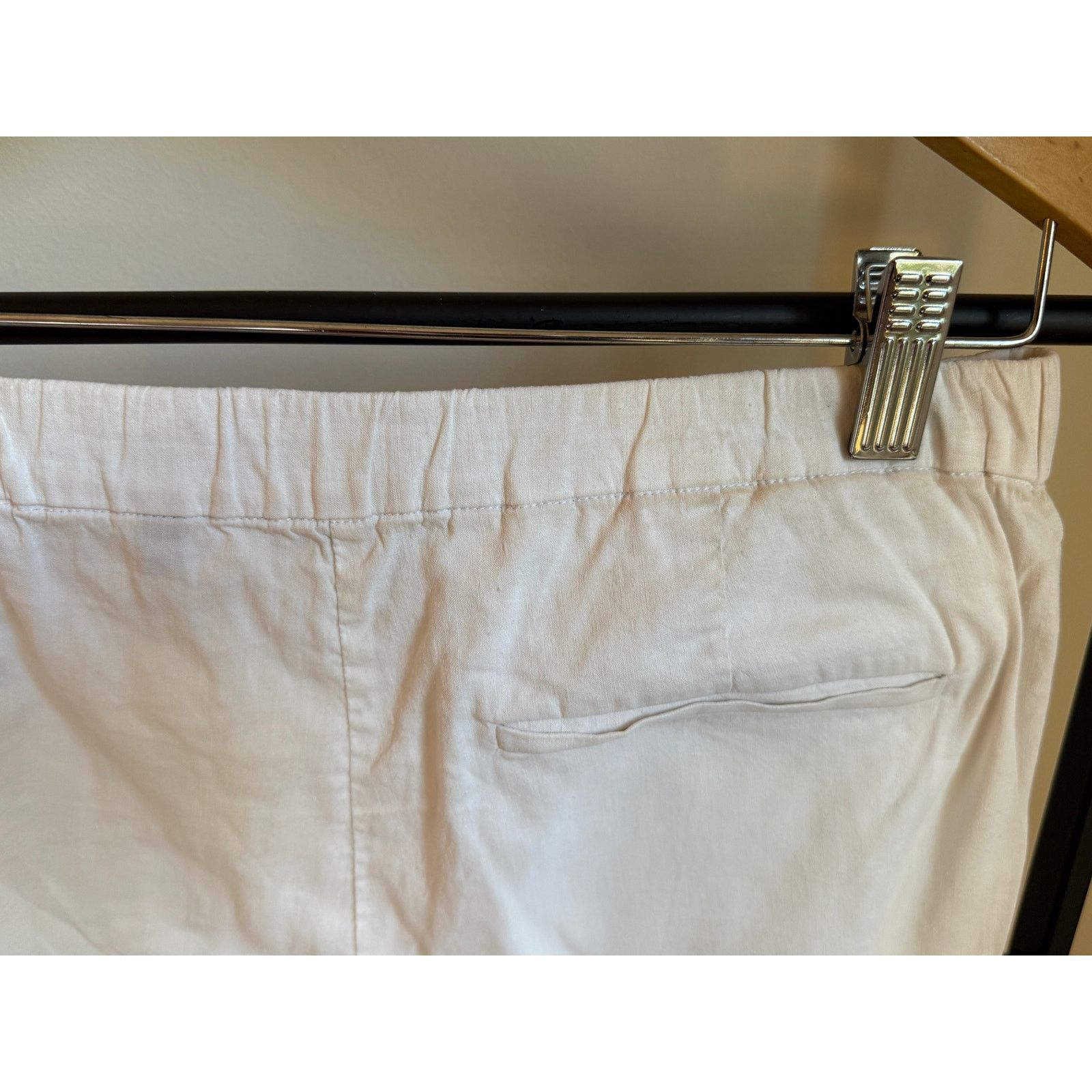 Theory Theory White Elastic Waist Pants - Size 4 Size 27" / US 4 / IT 40 - 6 Thumbnail