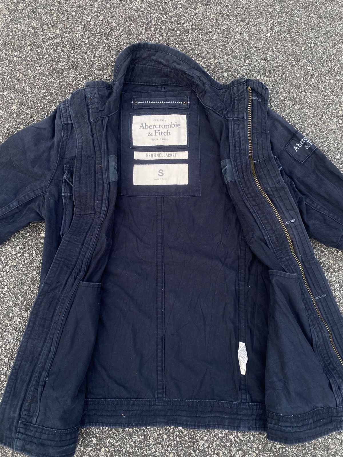Vintage Abercrombie & fitch vintage acid wash denim Sentinel Jacket Size US S / EU 44-46 / 1 - 6 Thumbnail