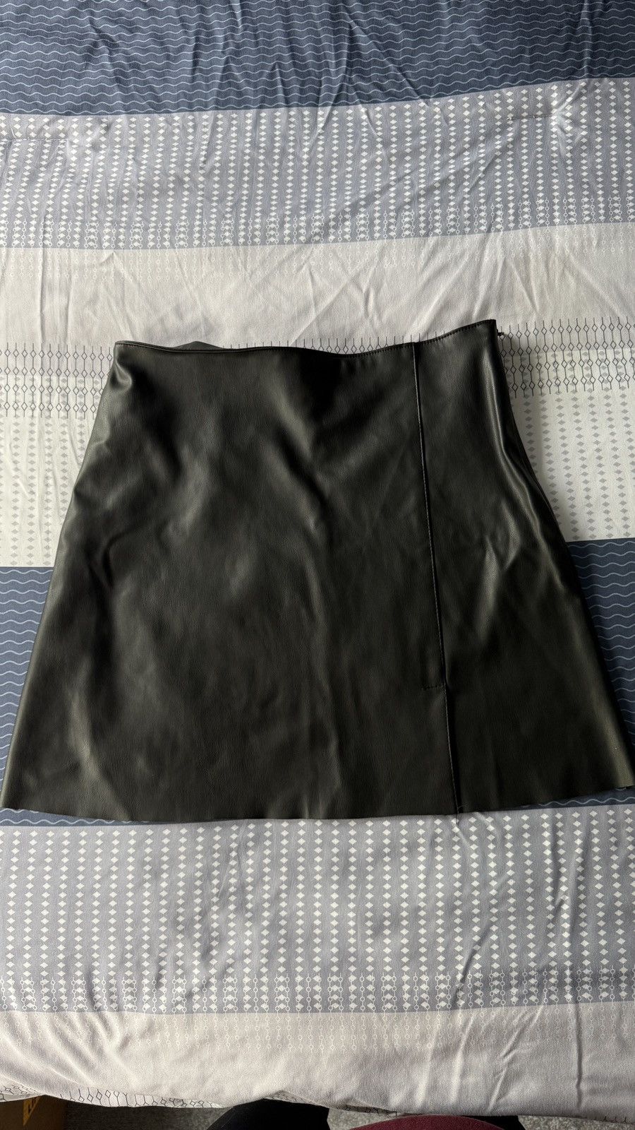Primark Black Faux Leather Mini Skirt Size 28" / US 6 / IT 42 - 1 Thumbnail