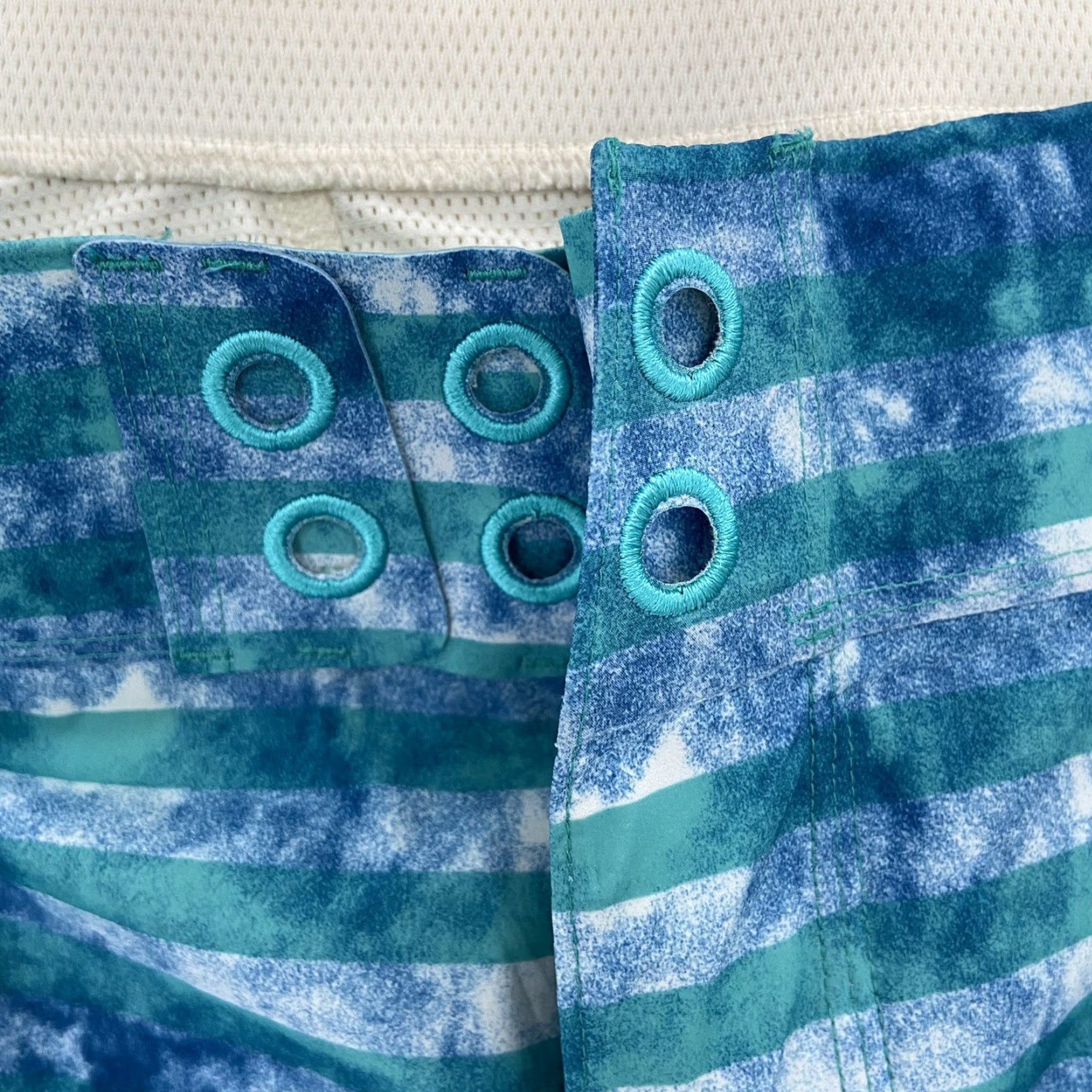 Lululemon VINTAGE Lululemon Men's Swim Trunks Shorts Size 38 Aqua Blue Geometric Lined Beach Surfing Size US 38 / EU 54 - 7 Thumbnail