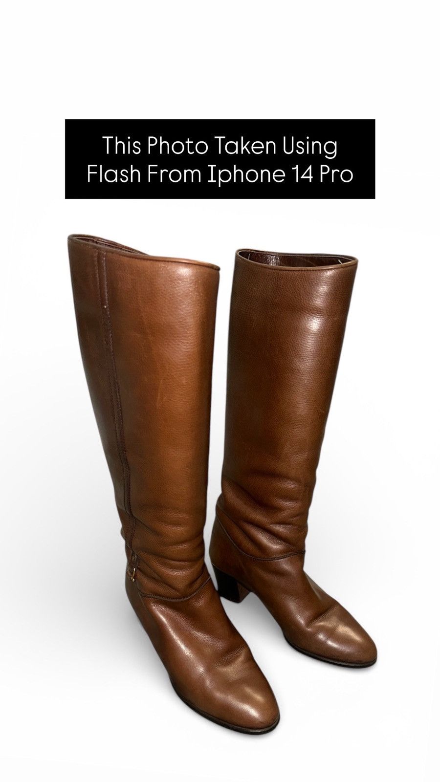 Gucci Gucci Brown Leather Pull On Knee High Riding Low Heel Boots Size US 6 / IT 36 - 3 Thumbnail