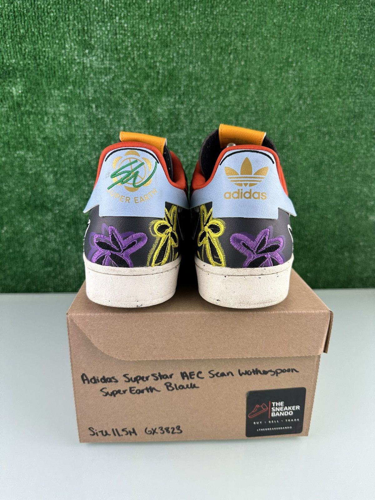 Adidas adidas Sean Wotherspoon x Superstar Super Earth -Size 11.5 Size US 11.5 / EU 44-45 - 7 Thumbnail