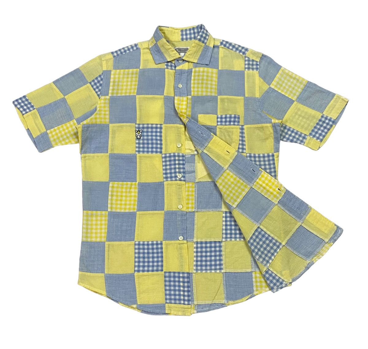Bape × Nigo Baby Milo Pacthwork Button Up S/S Shirt Size US S / EU 44-46 / 1 - 25 Thumbnail