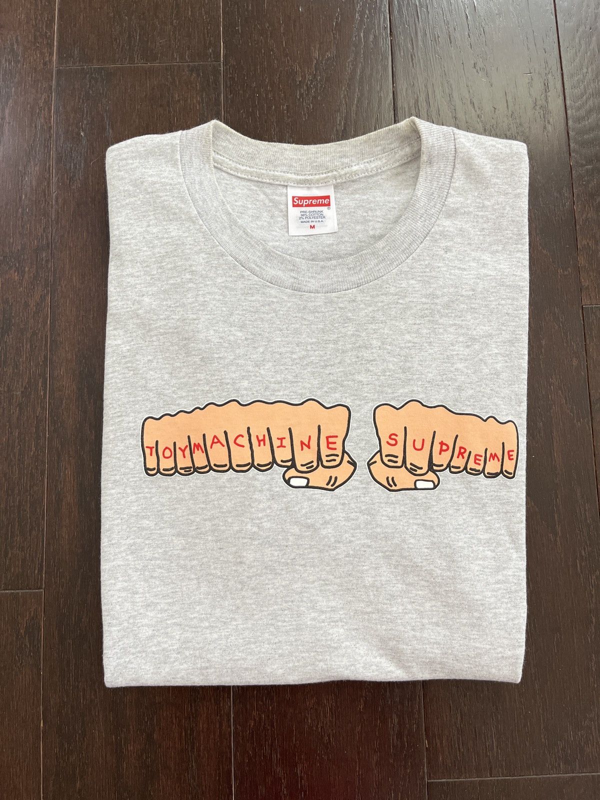 Supreme Supreme Toy Machine Fist Tee Size US M / EU 48-50 / 2 - 2 Thumbnail