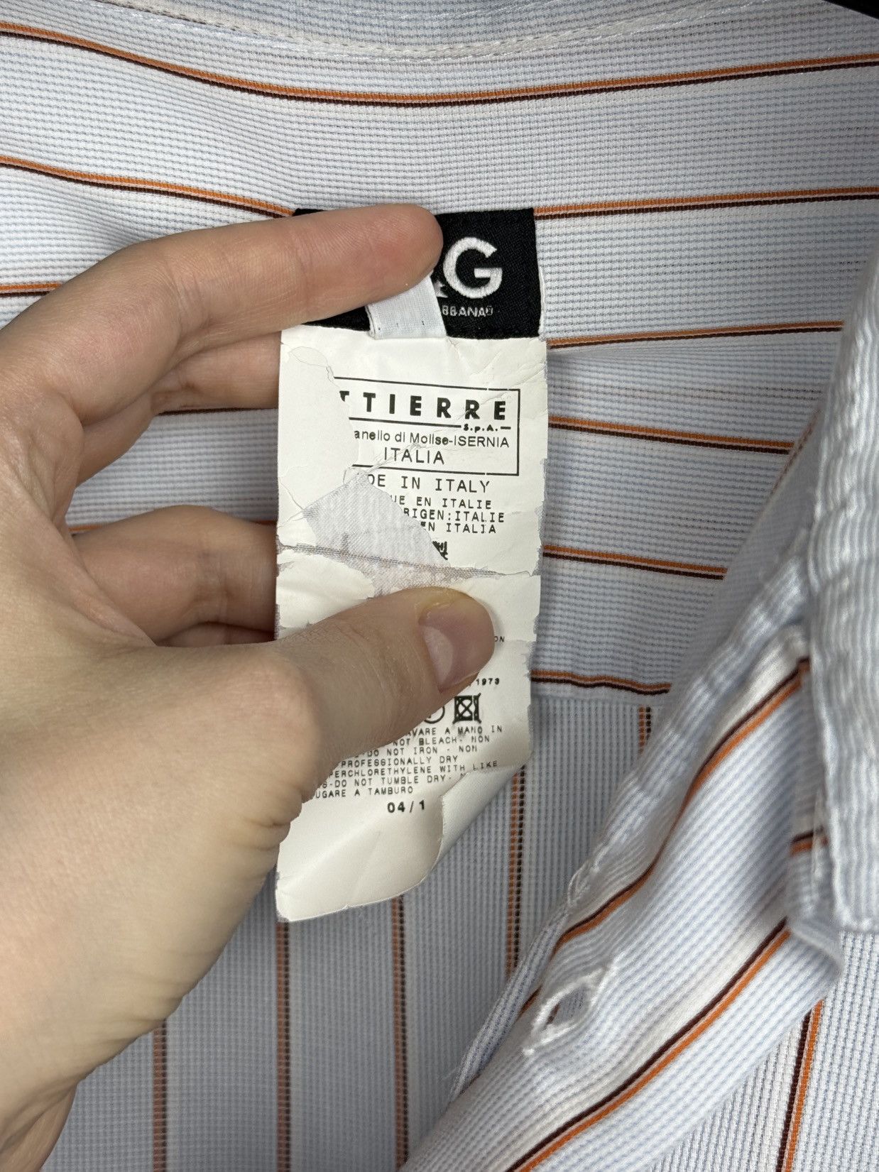 Dolce & Gabbana Dolce & Gabbana blue pinstripe short sleeve 2 pockets shirt Size US M / EU 48-50 / 2 - 11 Thumbnail