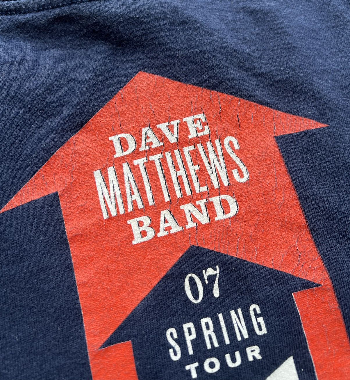 Band Tees × Vintage Vintage Dave Matthews Band 2007 Spring Tour T-Shirt Tee Size US M / EU 48-50 / 2 - 10 Thumbnail