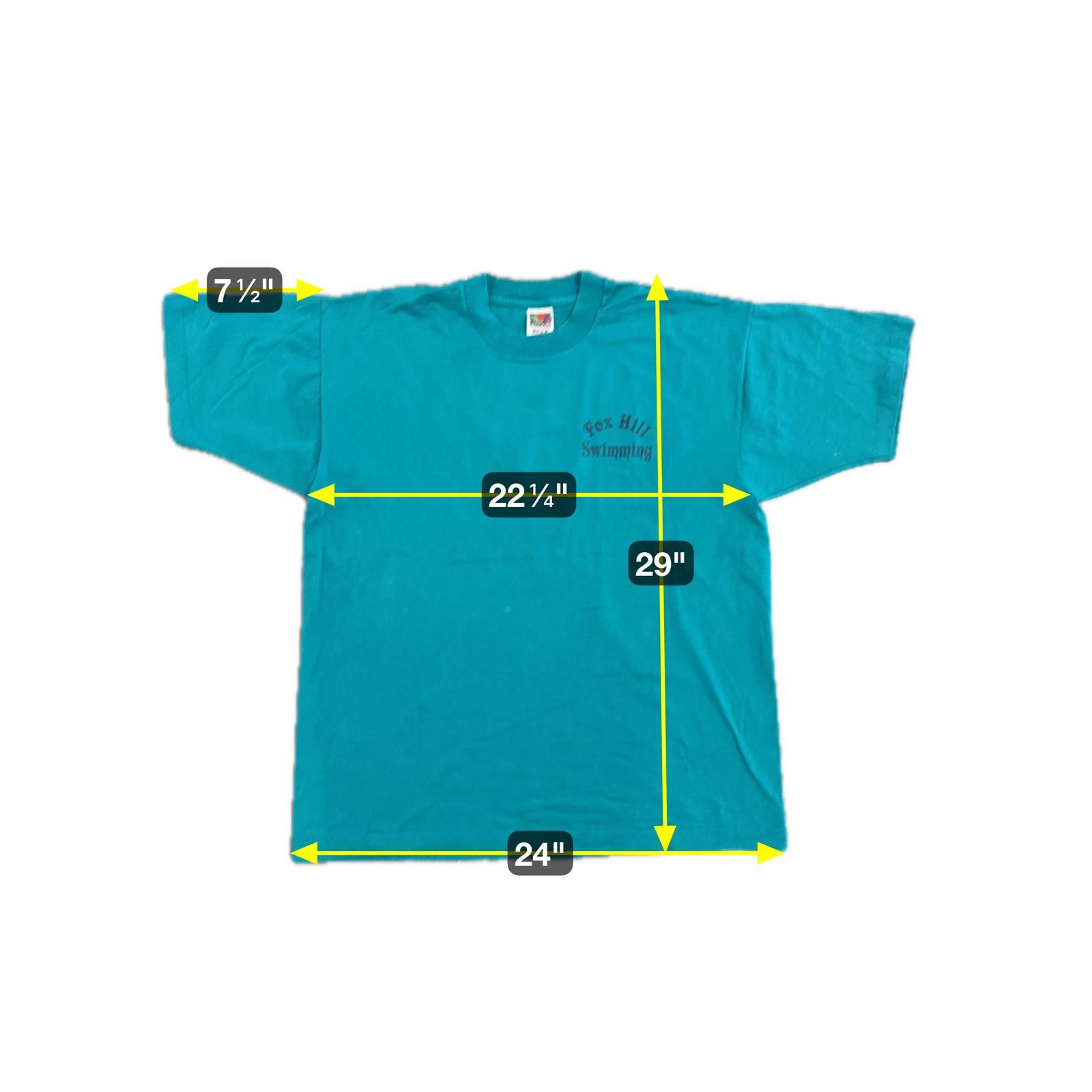 Fruit Of The Loom Vtg FOTL Single Stitch Fox Hill Swimming T-Shirt XL Size US L / EU 52-54 / 3 - 10 Thumbnail