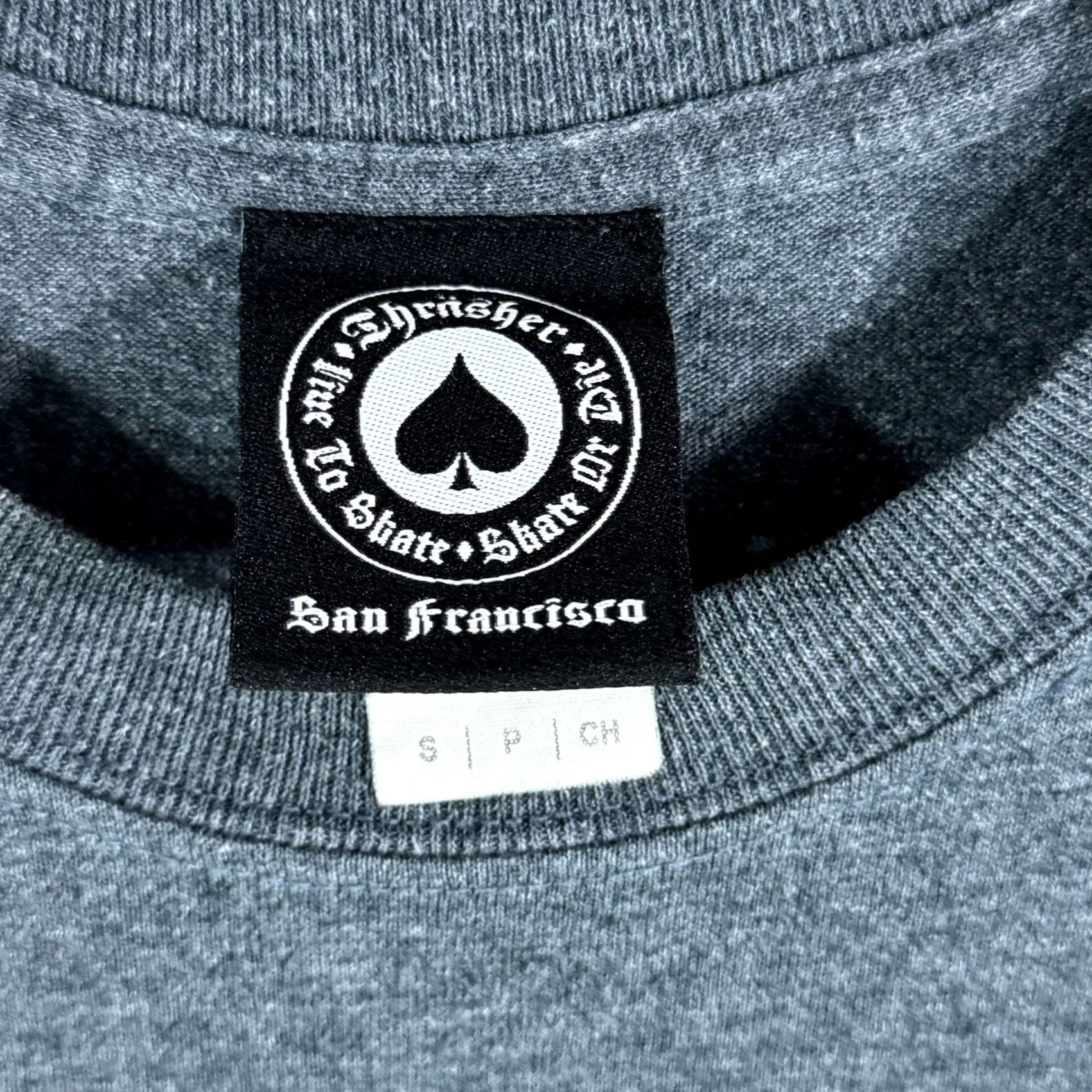 Thrasher Thrasher Shirt Mens Small Gray Blue Flame Logo Skate Magazine Tee Cotton Polyester Crew Neck Short Sleeve Graphic Print Vintage No Size US S / EU 44-46 / 1 - 4 Thumbnail