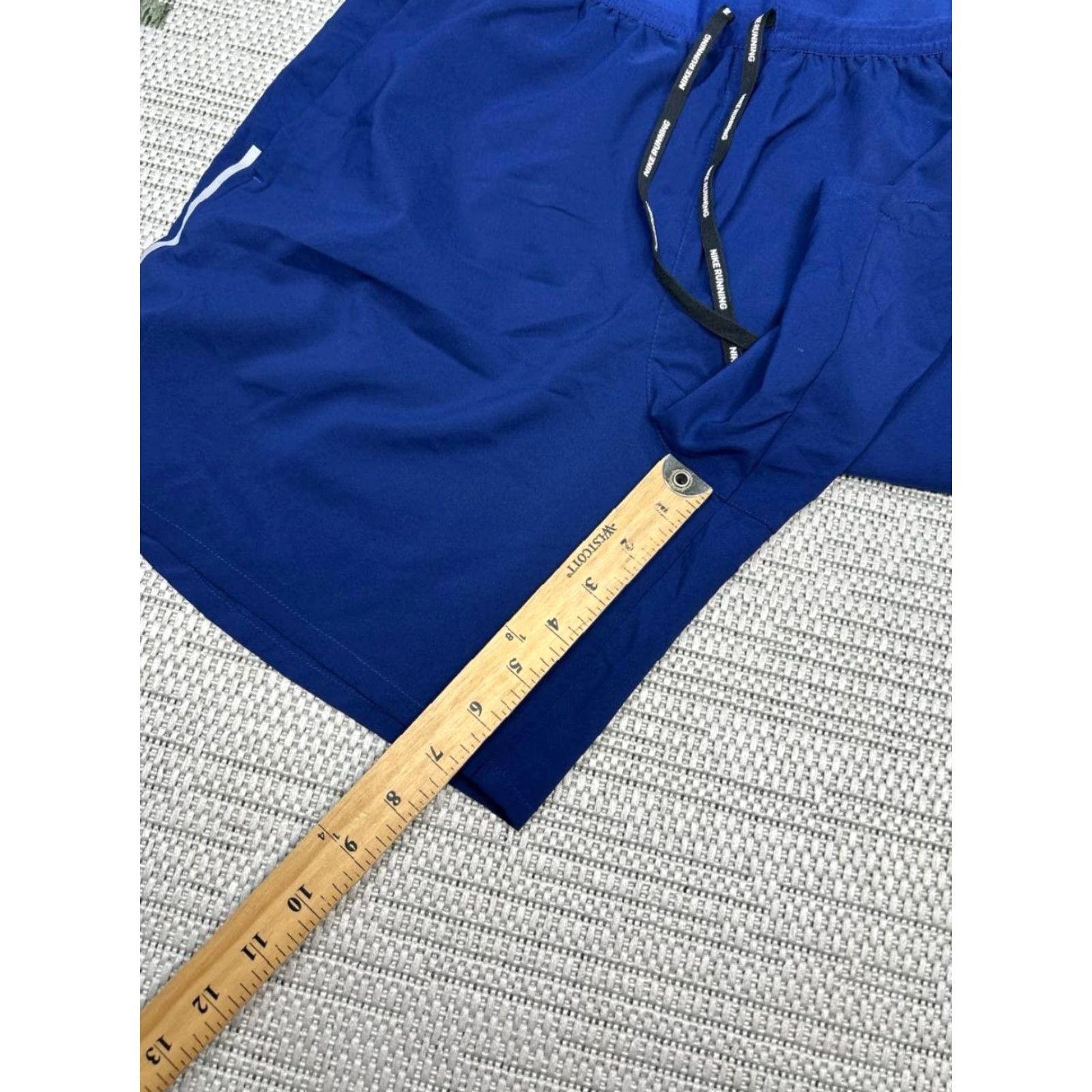 Nike Nike Running Shorts Womens M Dri-Fit Blue Drawstring Built In Liner Athletic Shorts Women Blue Nike Dri-Fit Running Shorts Size 32" / US 10 / IT 46 - 3 Thumbnail