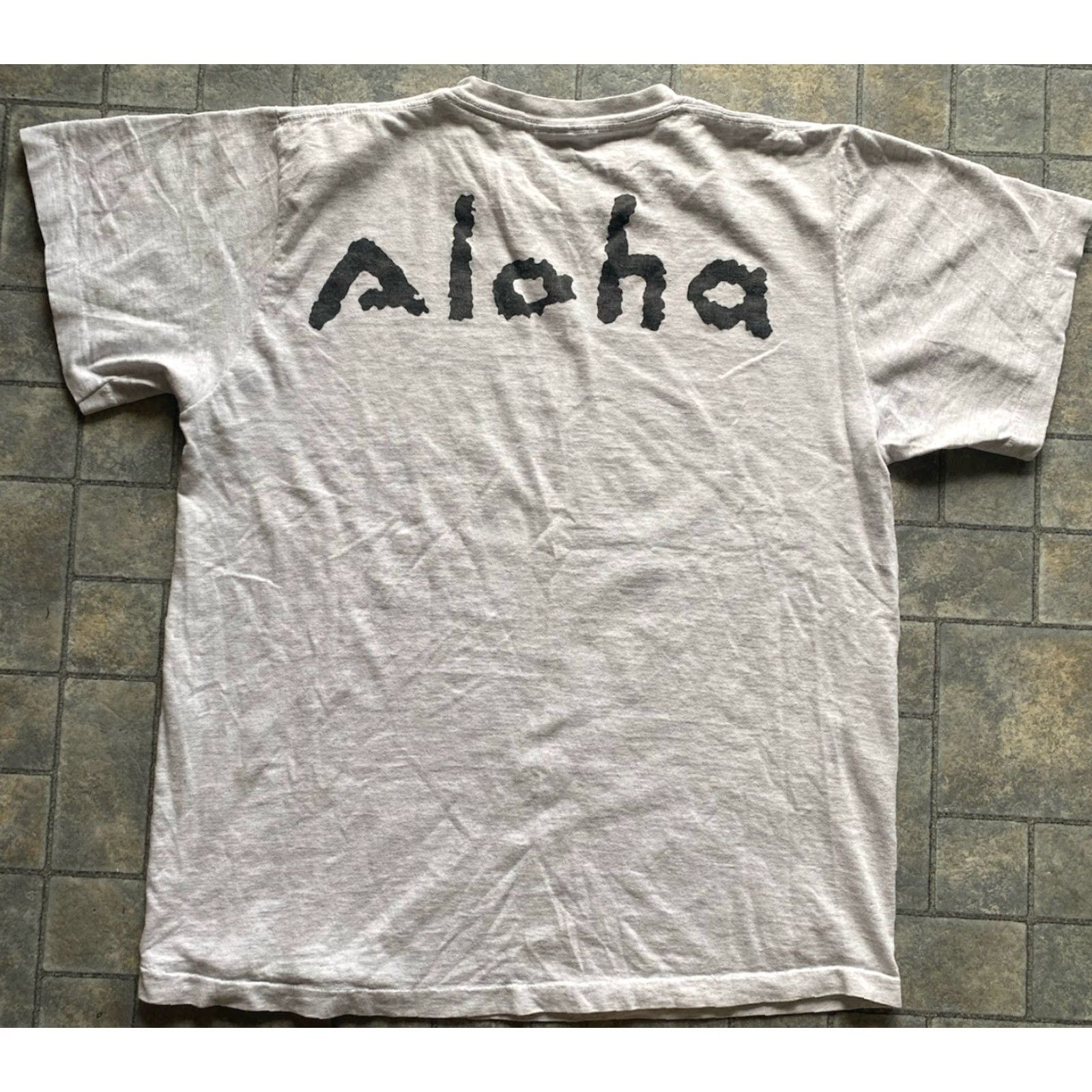 Changes VINTAGE Changes T Shirt Men XL Gray USA 80s Hawaiian Dancing 1985 VTG Size US XL / EU 56 / 4 - 3 Thumbnail
