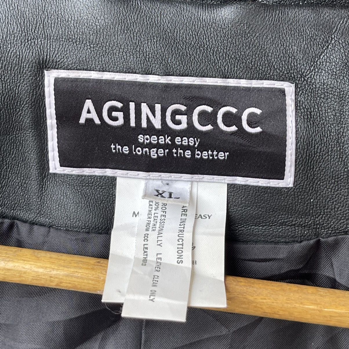 14th Addiction Archive AGINGCCC Lambskin Leather Single Rider Jacket Size US L / EU 52-54 / 3 - 12 Thumbnail