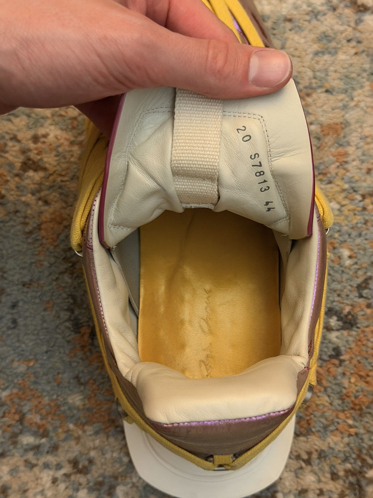 Rick Owens Rick Owens Irise / Lemon Iridescent Megalace Runners 44 Size US 11 / EU 44 - 9 Thumbnail