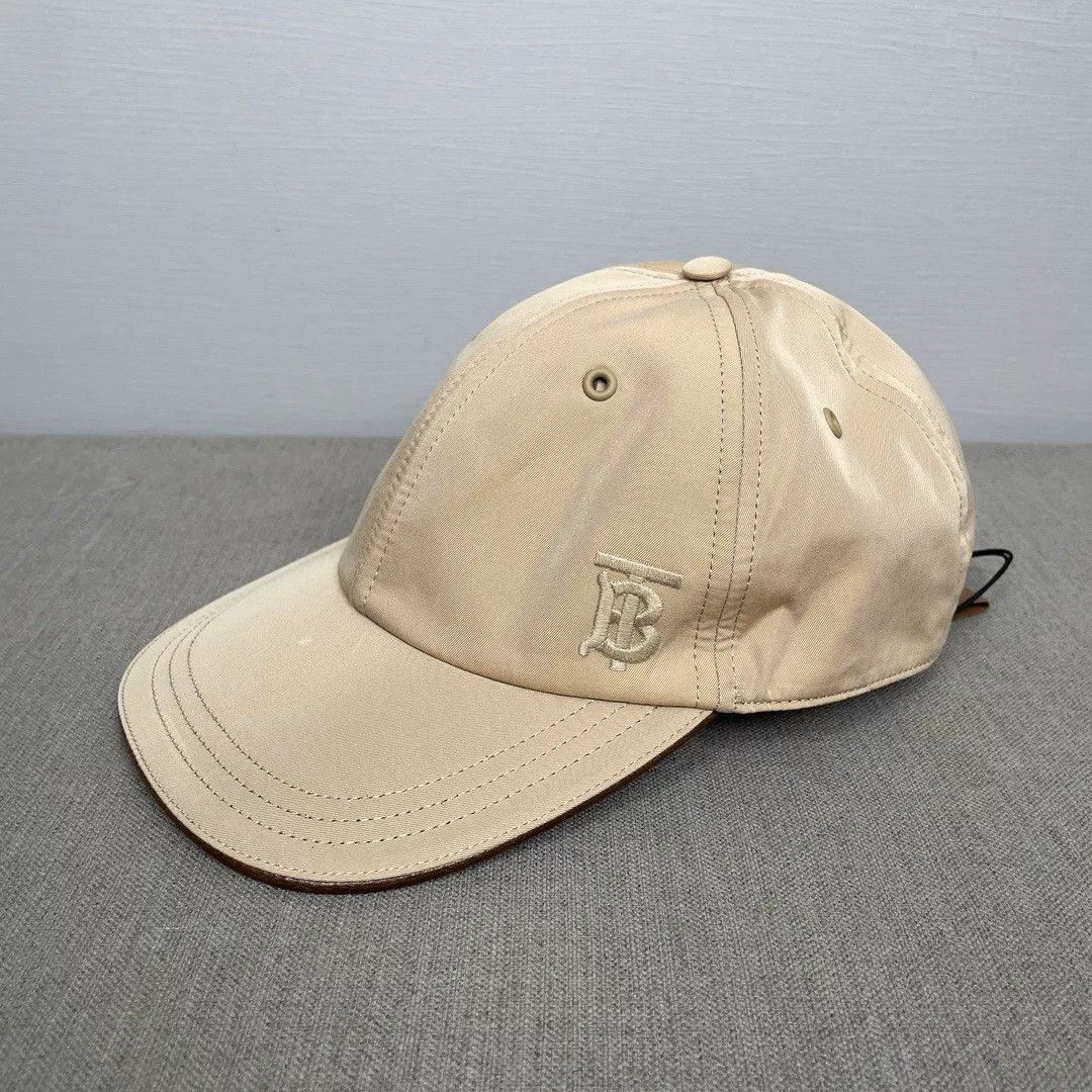 Burberry Burberry TB Logo Check Lining Beige Cap Size ONE SIZE - 1 Thumbnail