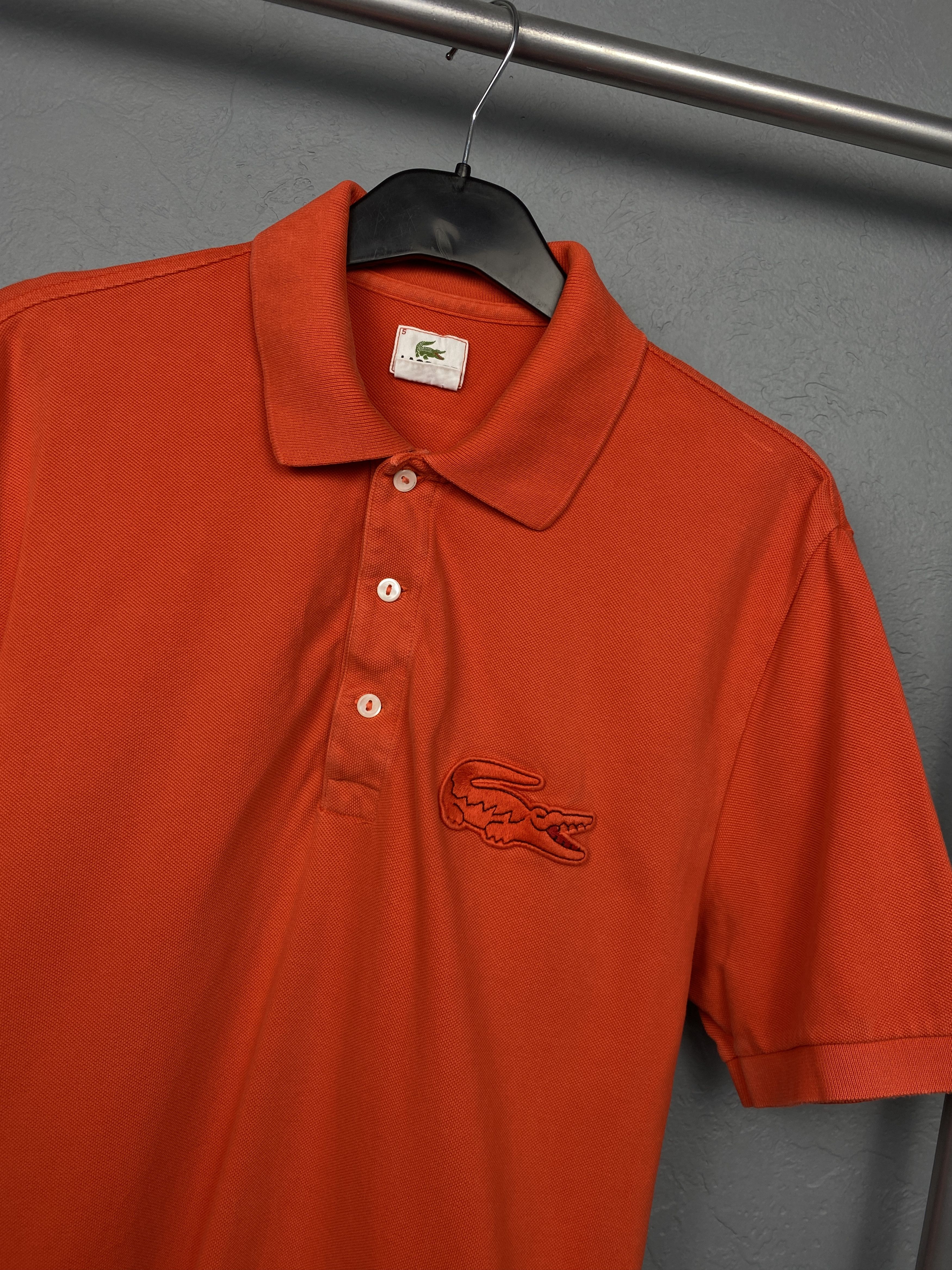 Lacoste Lacoste Vintage Mens Big Logo Polo Shirt Size 5 Size US L / EU 52-54 / 3 - 2 Thumbnail