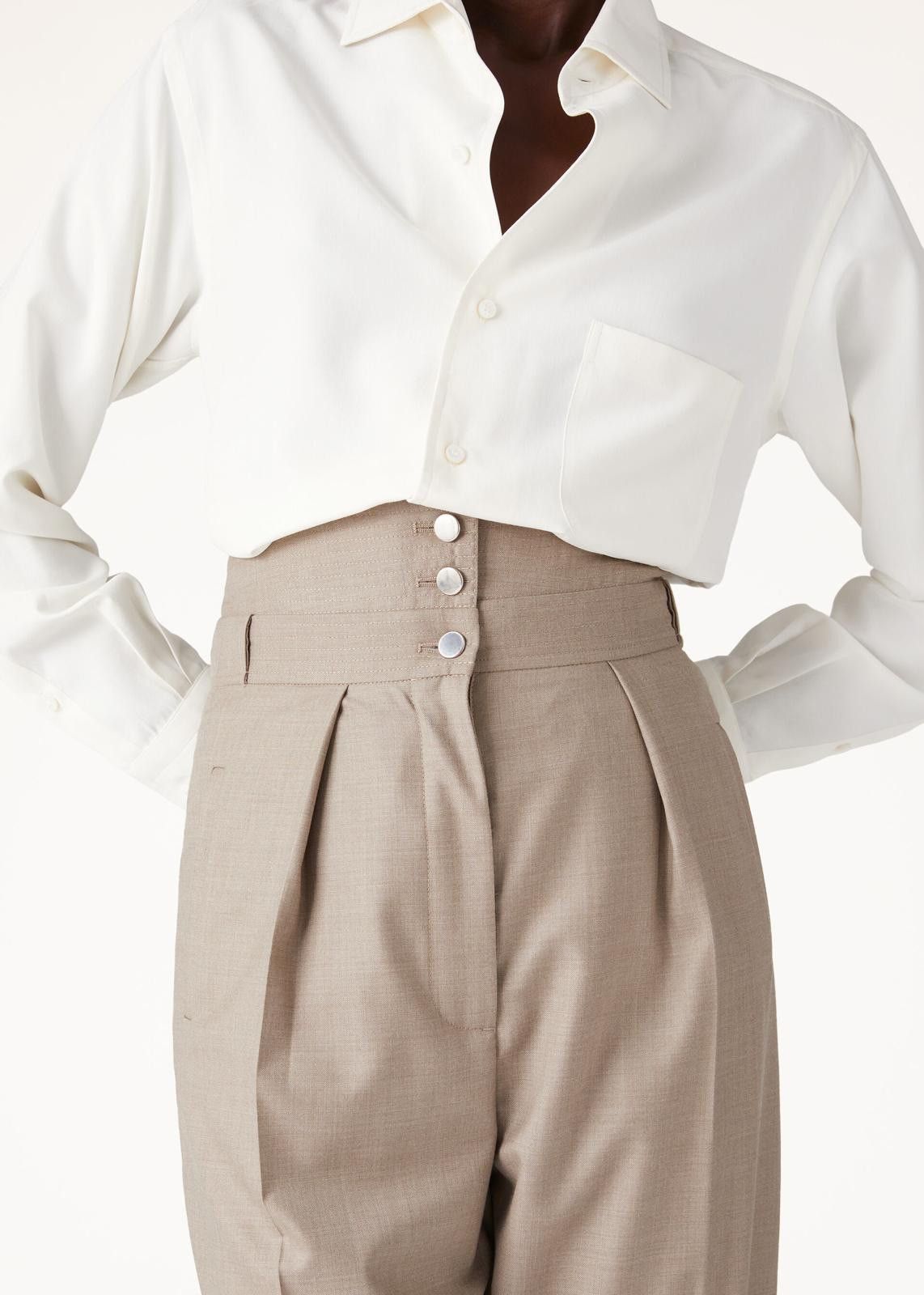 Loro Piana o1srvl11e0425 FAO0405 Torrey Pant in Beige Size 28" / US 6 / IT 42 - 4 Thumbnail