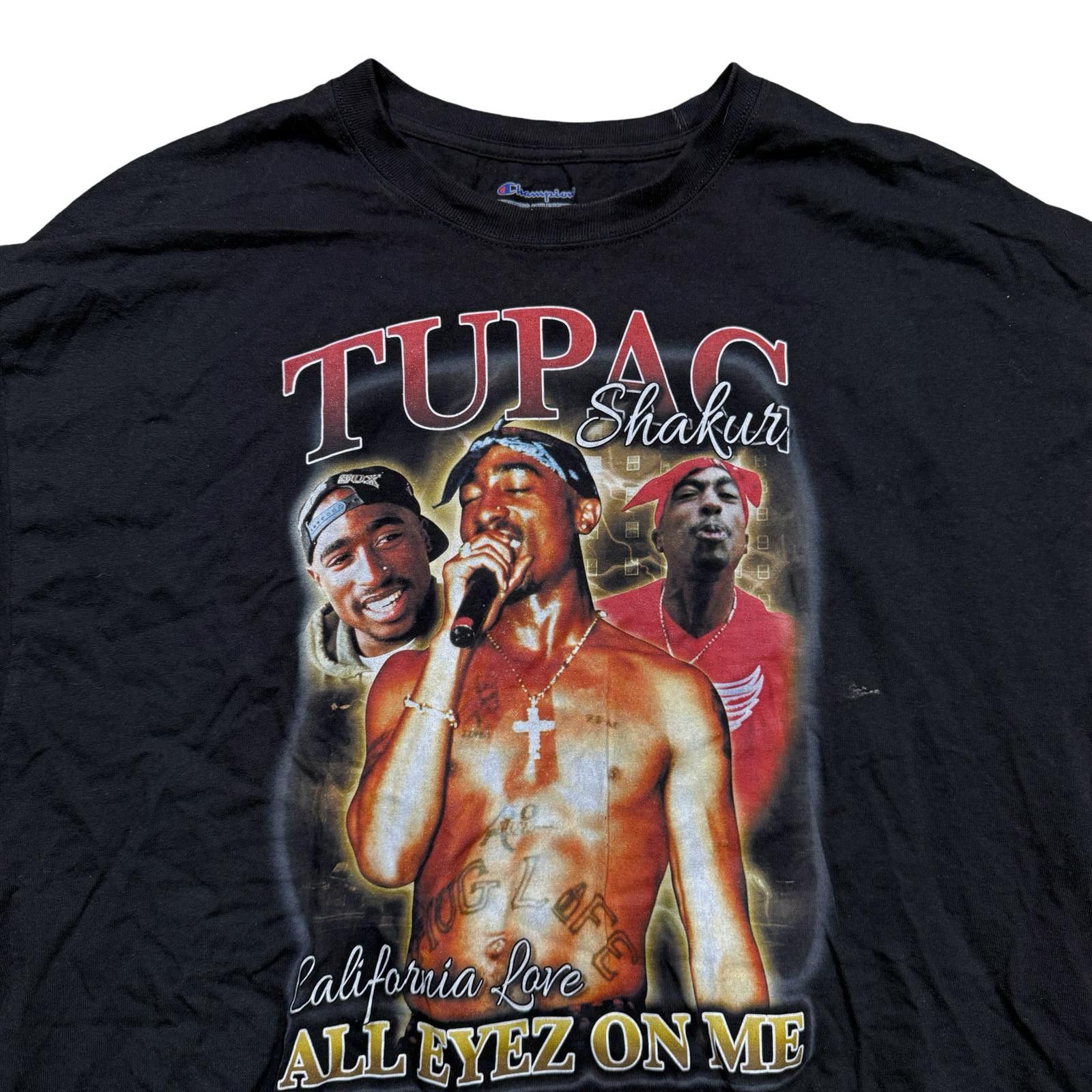 Champion Tupac Shakur California All Eyez On Me Rap T-Shirt Size US XL / EU 56 / 4 - 2 Thumbnail