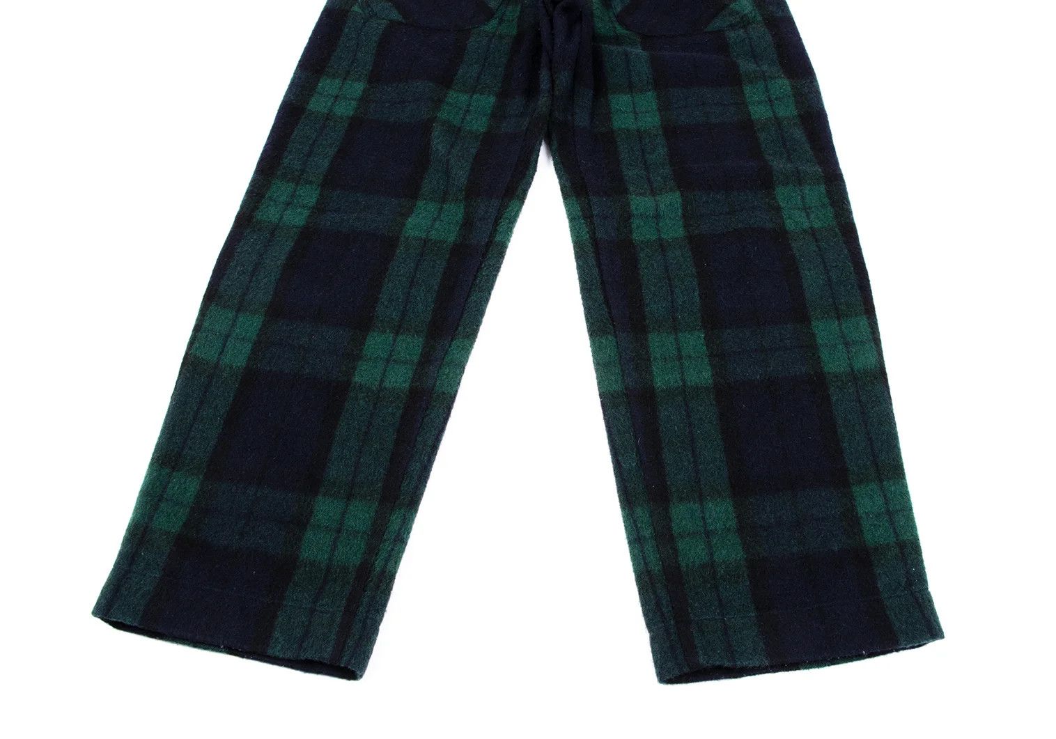 Ganryu Wool-Poly Check Bush Pants in Green Navy Size S Size US 36 / EU 52 - 7 Thumbnail