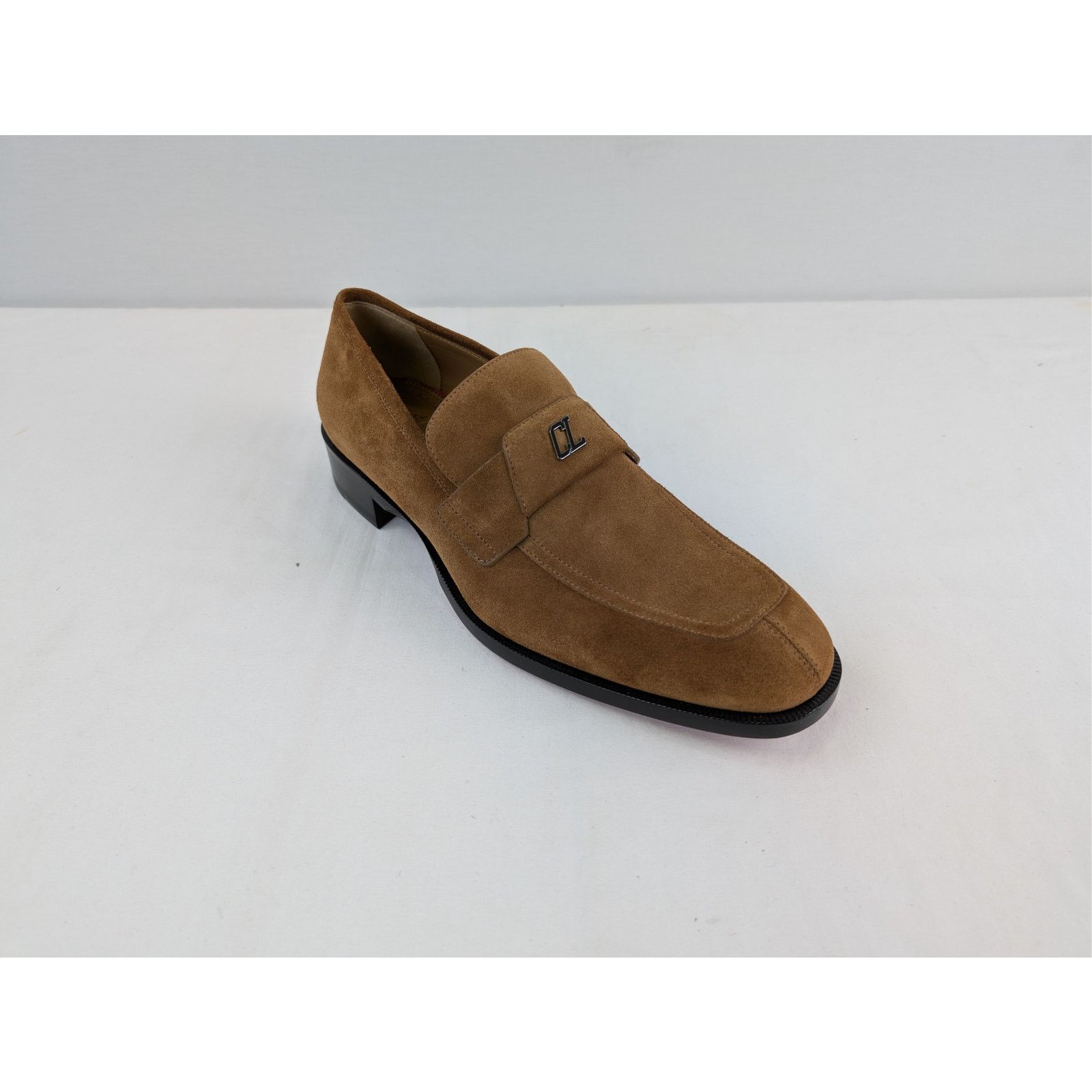 Christian Louboutin o1rshd1 Brown Suede Loafers Shoes Boots in Black Sole 46 Size US 13 / EU 46 - 2 Thumbnail