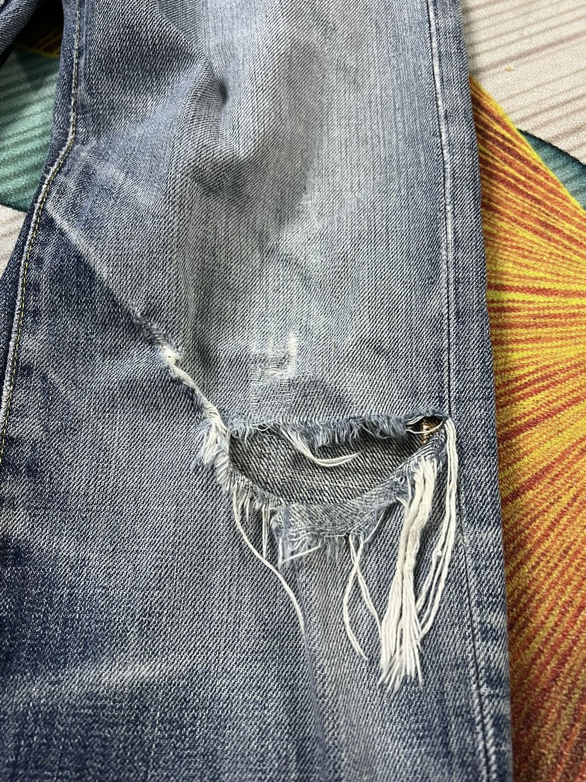 Japanese Brand × Uniqlo × Vintage Vintage Uniqlo S001 Distressed Jeans Size US 30 / EU 46 - 4 Thumbnail
