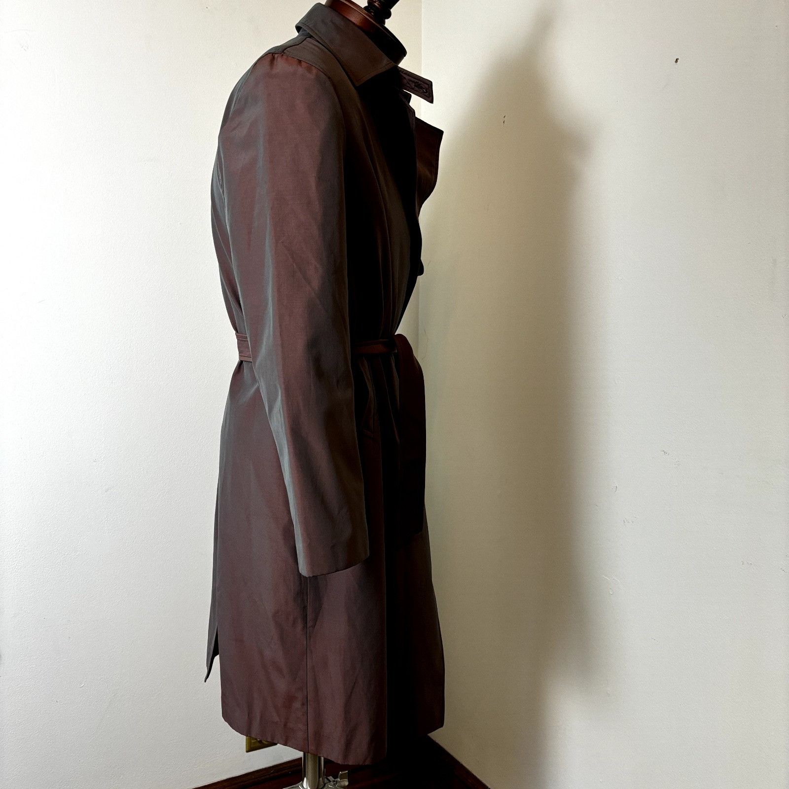 Other YULI Women's Size S-M US Fit Collared Trench Coat Brown Lon Size S / US 4 / IT 40 - 10 Thumbnail
