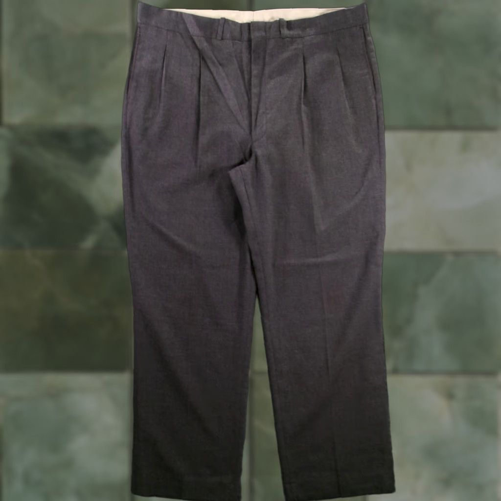 Farah VINTAGE Farah Trousers Men 40 Dark Gray Formal Pleated Classic Tailored Business Size US 40 / EU 56 - 1 Thumbnail