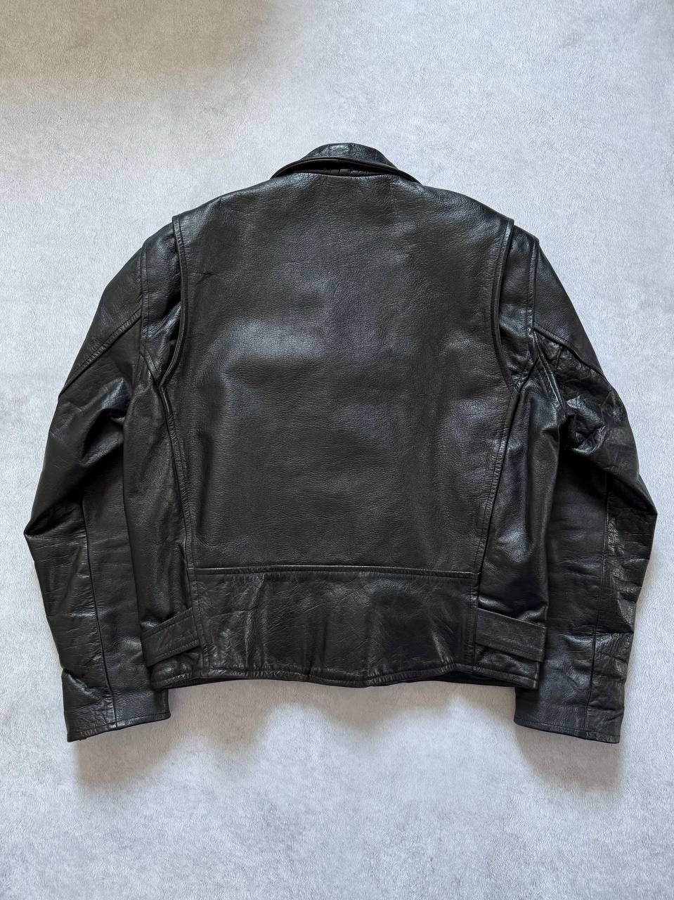Leather Vintage 90s Biker Jacket Heavy Leather Size US M / EU 48-50 / 2 - 3 Thumbnail