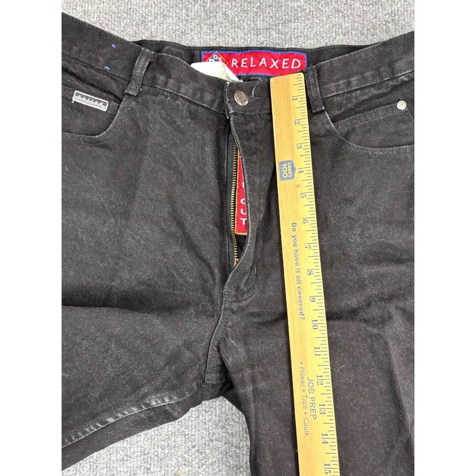 Vintage VINTAGE Posted Jeans Women's 13/14 x L36 Black Denim Relaxed Fit Mom Western Jeans Size 34" / US 12 / IT 48 - 6 Thumbnail
