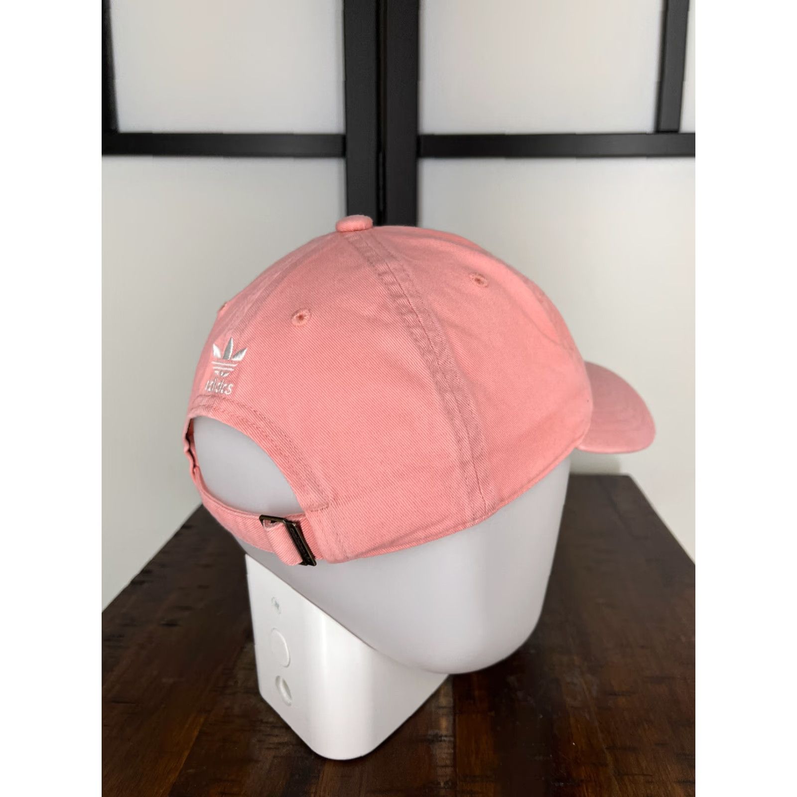 Adidas Adidas Womens Hat One Size Pink Embroidered 3 Stripes Cotton Strap Back Size ONE SIZE - 7 Thumbnail