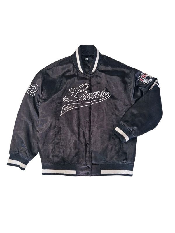 Other Detroit Lions IQ NFL Black Satin Varsity Jacket (Size M) Size US M / EU 48-50 / 2 - 1 Thumbnail
