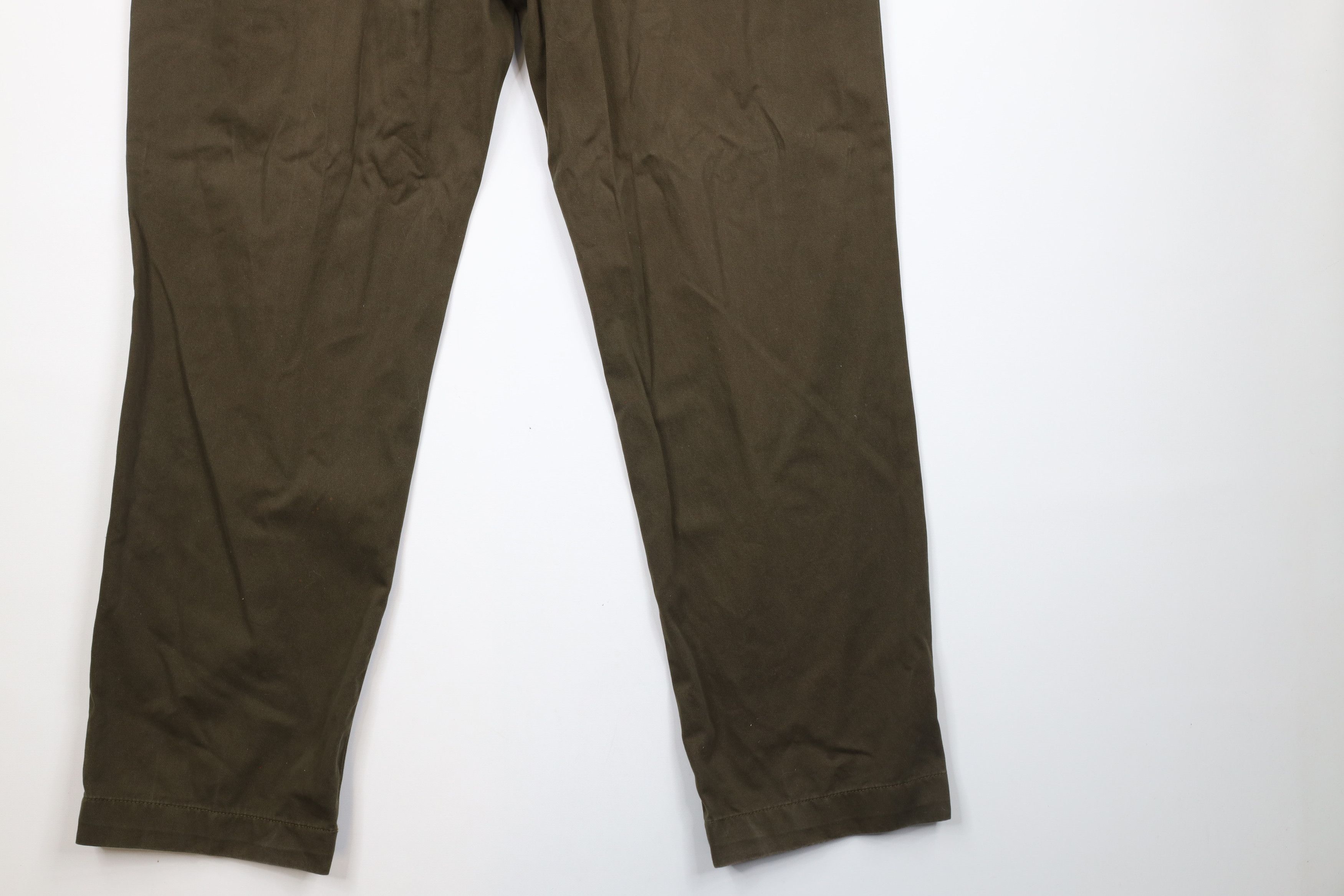 Ralph Lauren × Vintage Vintage 90s Ralph Lauren Leg Chino Pants Olive Green Cotton Size US 38 / EU 54 - 11 Thumbnail