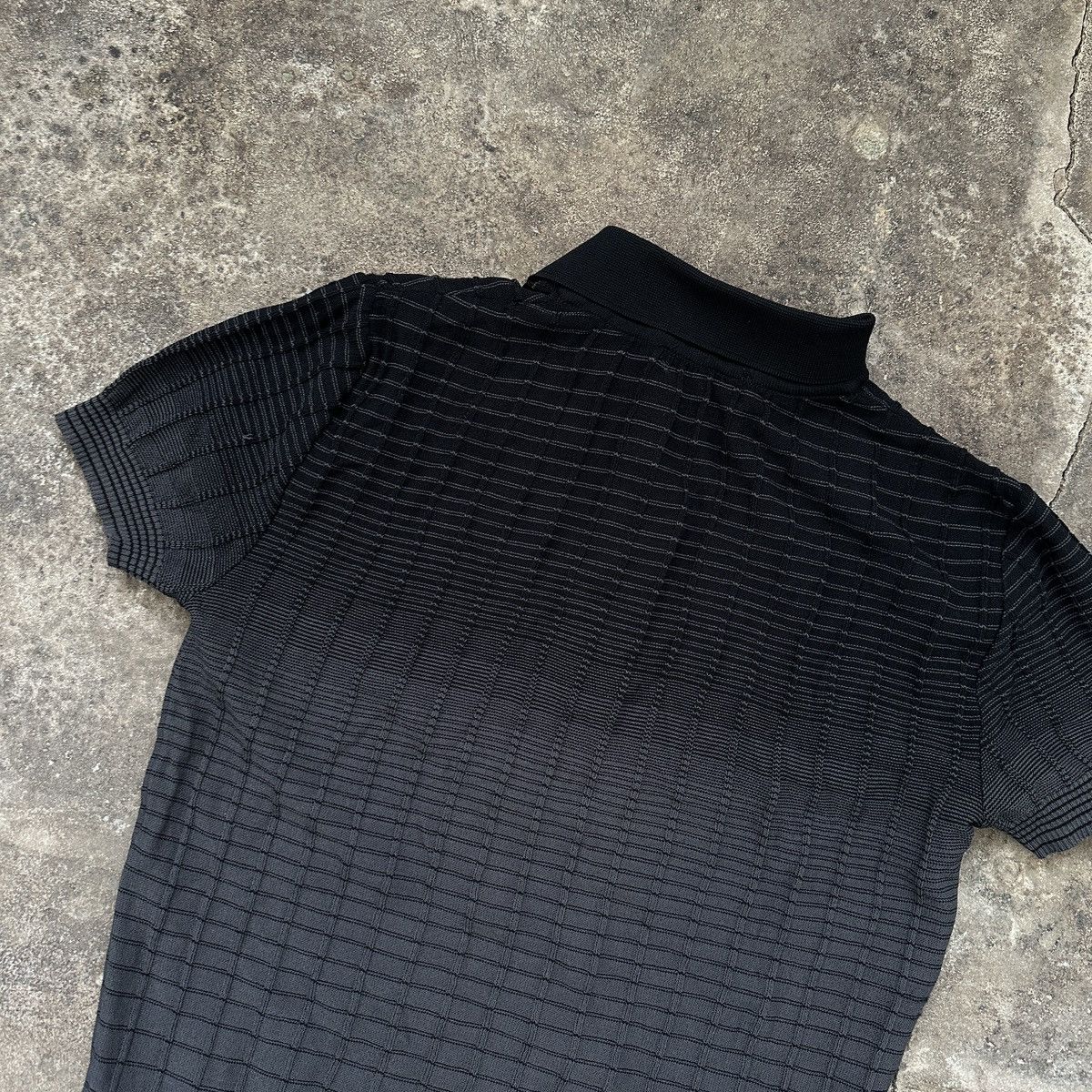 Vintage Vintage Teddy's Japanese Texture Gradient Polo T-Shirt Size S / US 4 / IT 40 - 3 Thumbnail