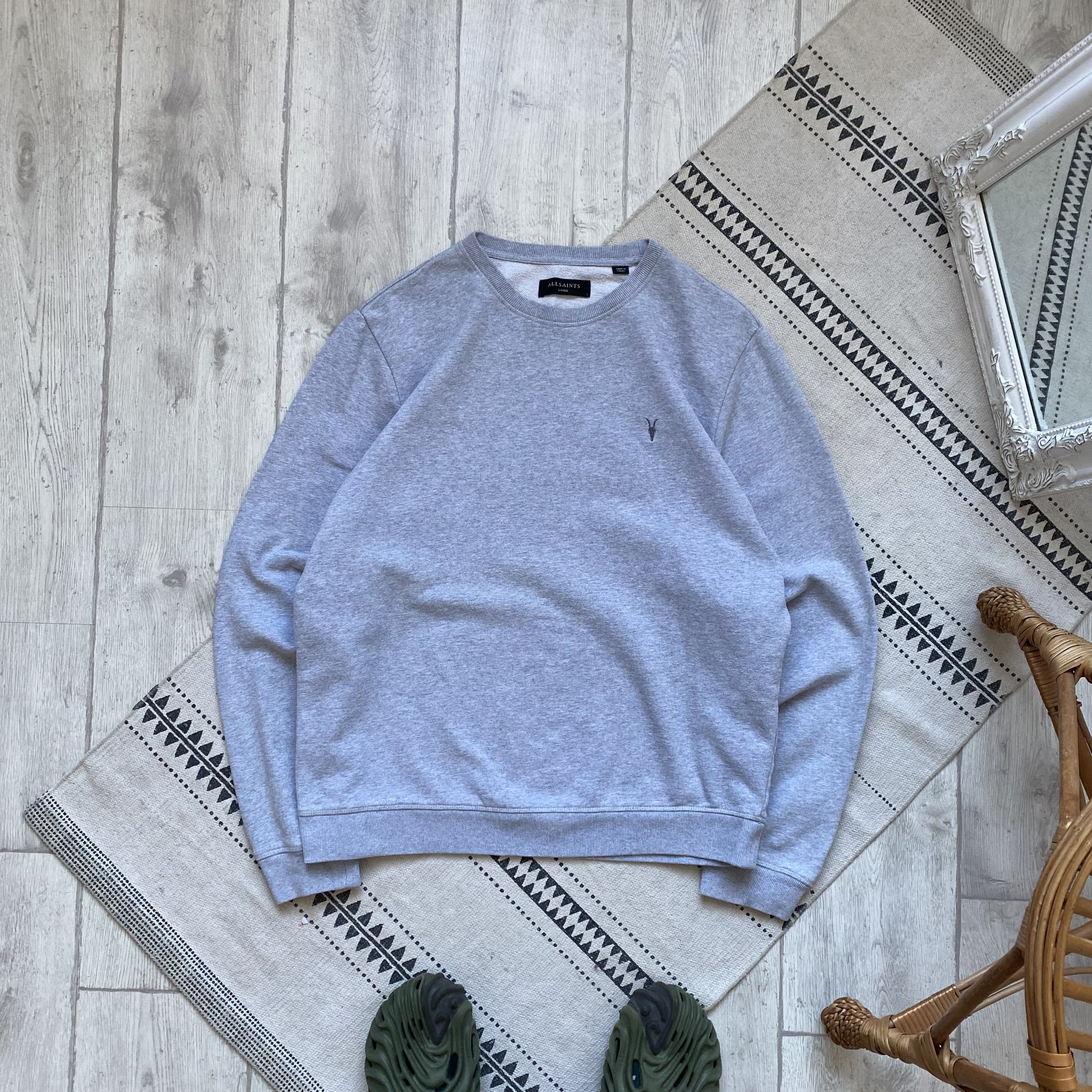 Allsaints Designer Allsaint sweatshirt Crewneck mini logo Size US L / EU 52-54 / 3 - 1 Thumbnail