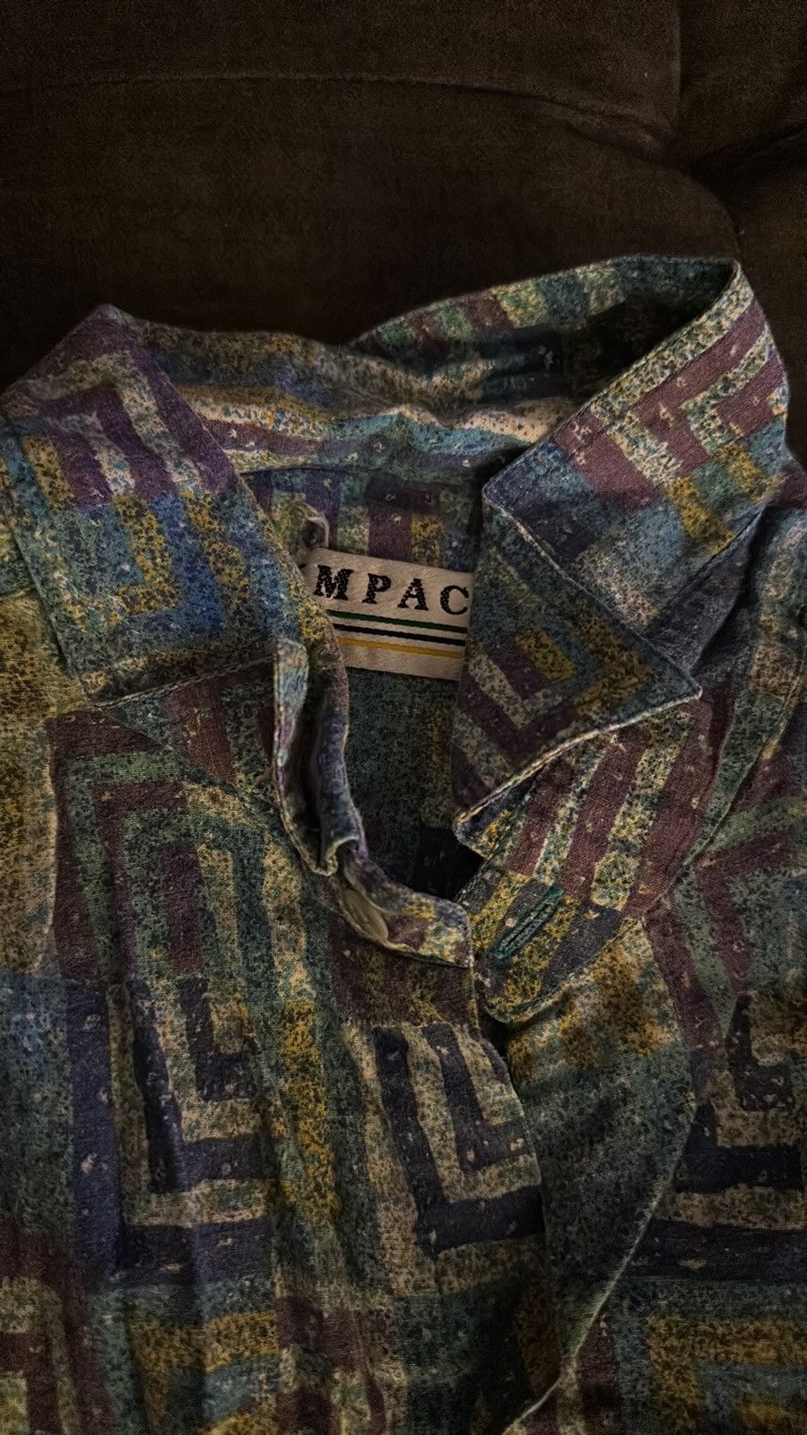 Vintage Vintage Impact button -up shirt with rad design. Size US L / EU 52-54 / 3 - 3 Thumbnail