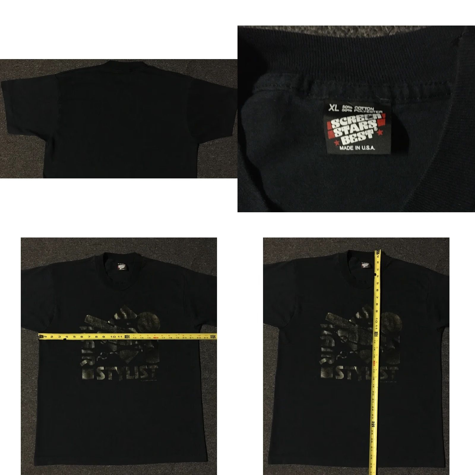 Vintage Vtg 90s Hair Stylist Faded Shirt XL USA Barber Comb Scissors Salon Grunge 80s Shirt XL Black USA Hair Barber Grunge 90s Vintage Size US XL / EU 56 / 4 - 8 Thumbnail