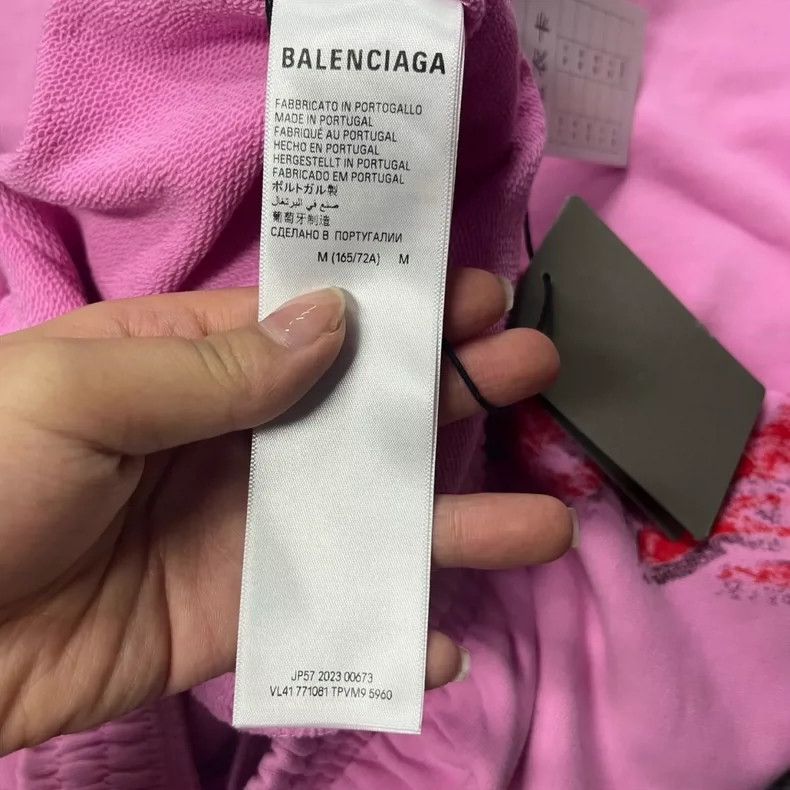 Balenciaga Balenciaga size M Pink Solid Logo Print Midwaist Slacks Size US 26 / EU 42 - 4 Thumbnail