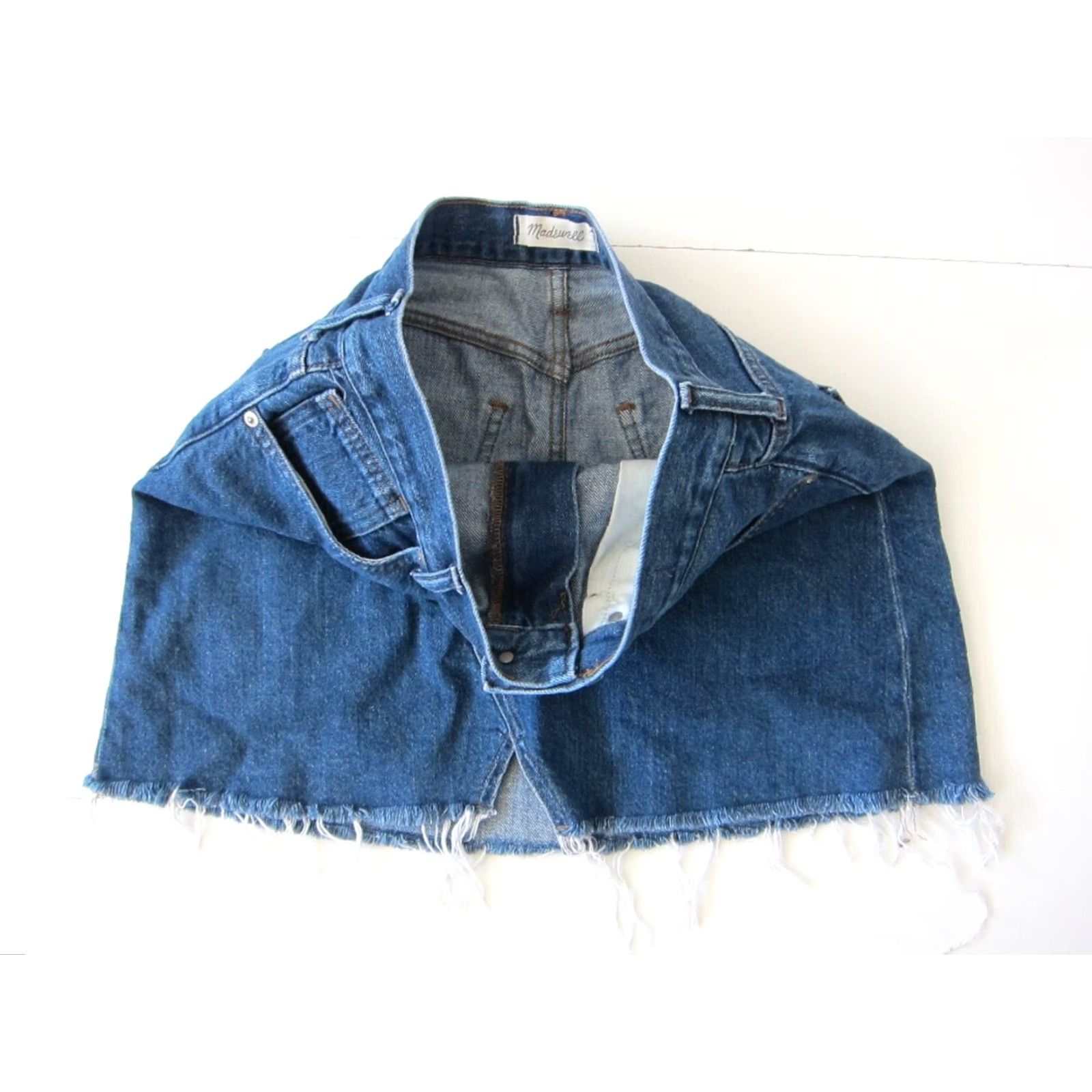 Madewell Madewell 100% Cotton Medium Wash Rigid A-Line Denim Mini Skirt Women 28 Size 28" / US 6 / IT 42 - 7 Thumbnail