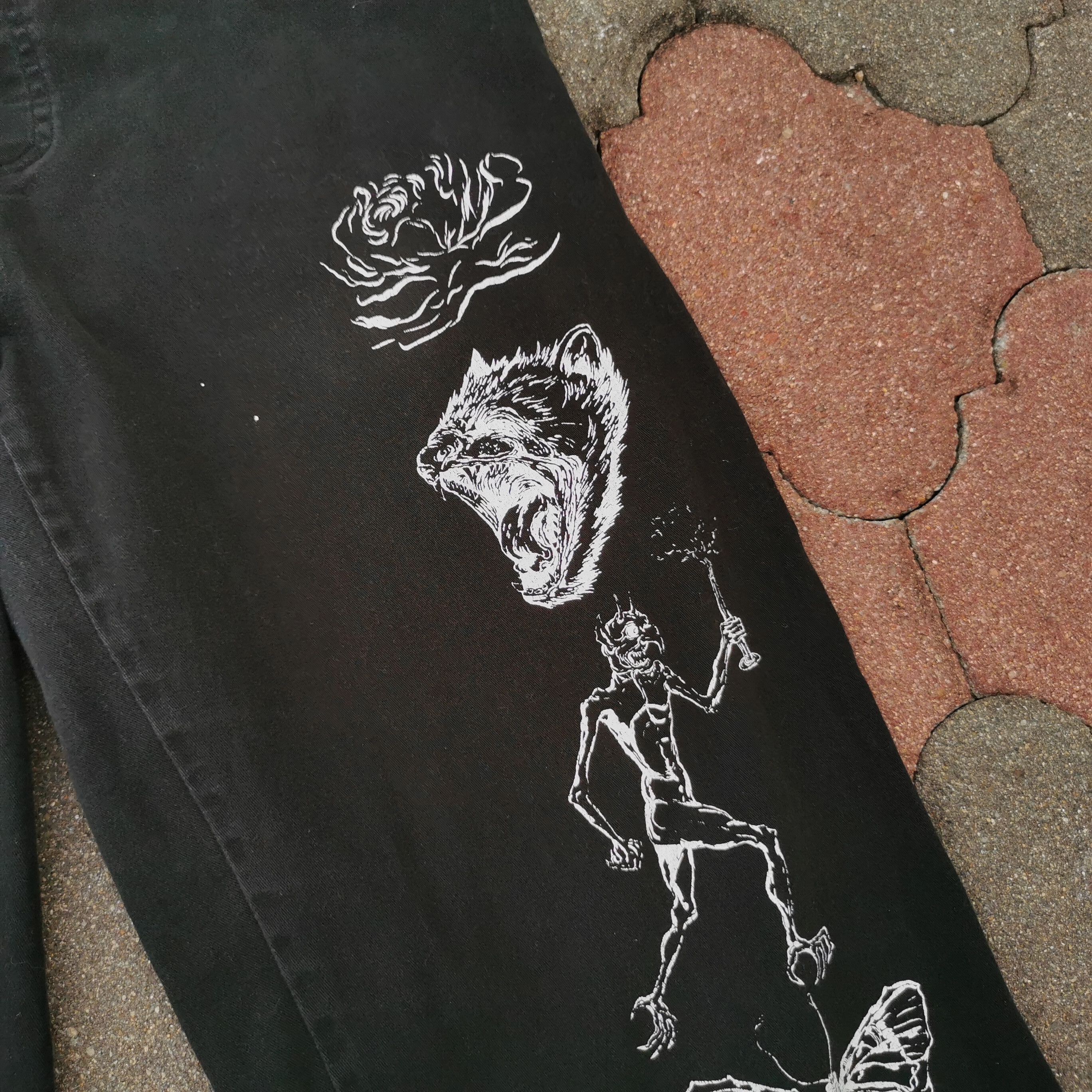 Welcome Design Store Welcome Casual Satanic Design Pants Size US 32 / EU 48 - 4 Thumbnail