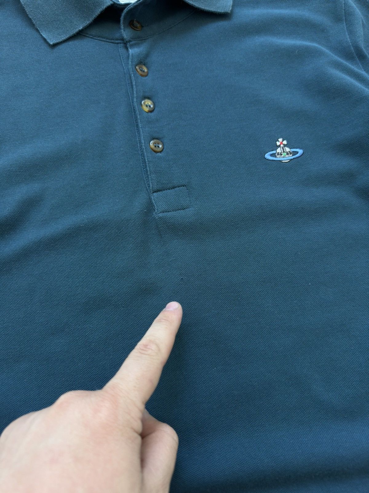 Vintage × Vivienne Westwood Vintage Vivienne Westwood Polos Orb Embroidered Logo Mens Size US L / EU 52-54 / 3 - 7 Thumbnail