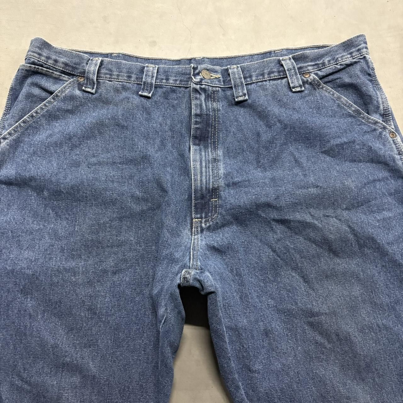 Vintage Crazy Vintage Y2K/2000s Baggy Carpenter Workwear Skater Style Dark Wash Denim Jeans! Size US 44 / EU 60 - 3 Thumbnail