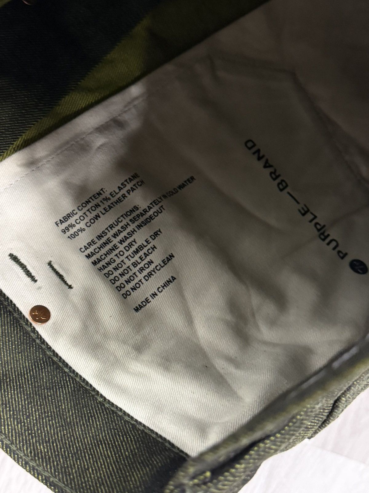 Purple Brand Purple Brand Raw Hem Cargo Shorts Olive (Size 32) Size US 32 / EU 48 - 4 Thumbnail