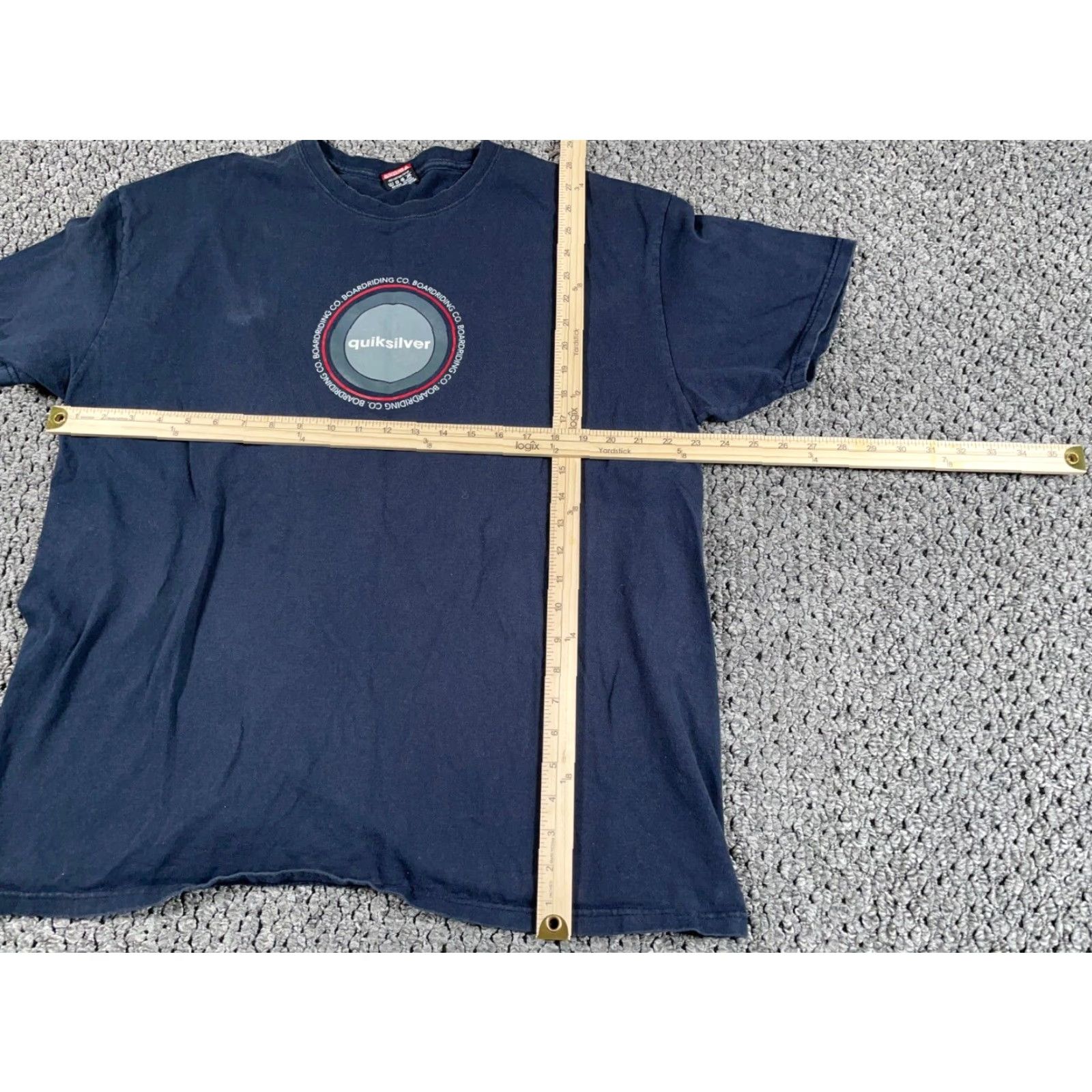 Quiksilver VINTAGE Quiksilver Logo Print T-Shirt Adult XL Dark Blue Skater Surf 2000s Mens Size US XL / EU 56 / 4 - 4 Thumbnail
