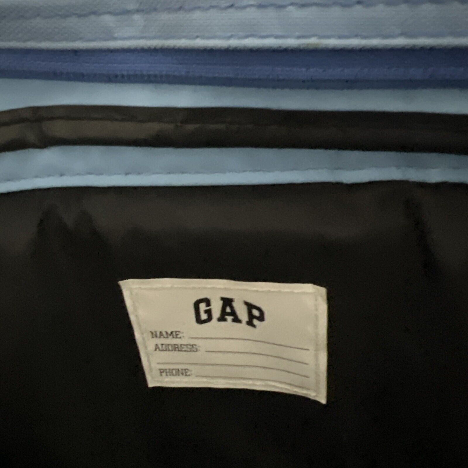 Gap New Vintage Gap Men's Nylon Shoulder Messenger Bag Blue Size ONE SIZE - 3 Thumbnail