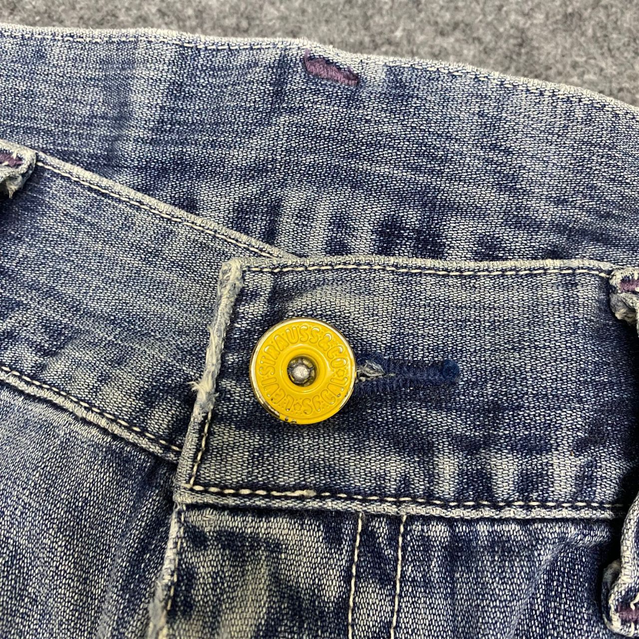 Japanese Brand 💥Vintage Levis Buckle Back Carpenter Distressed Distressed Size US 34 / EU 50 - 12 Thumbnail