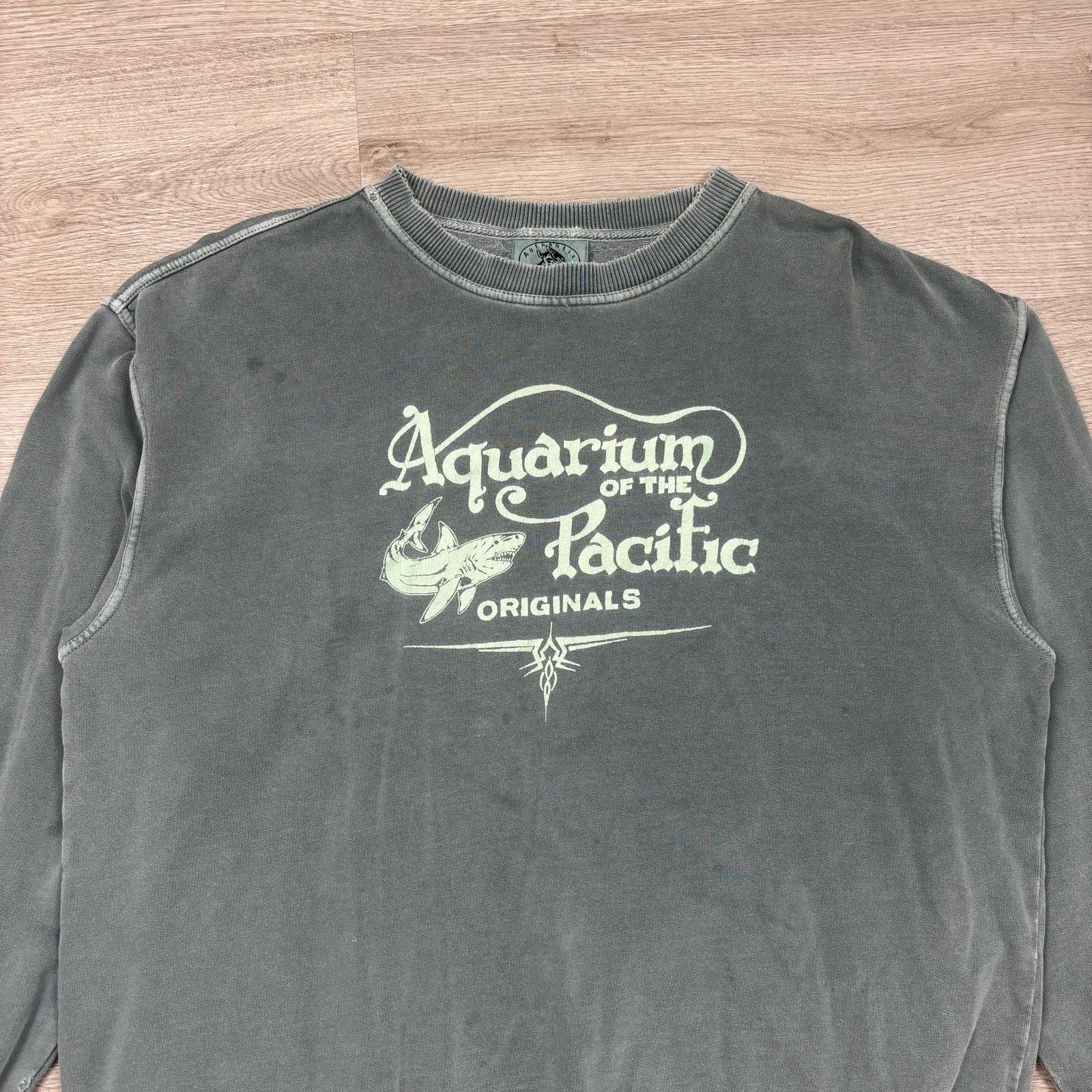 Authentic Pigment × Vintage Vintage 90s Aquarium of the Pacific Sweatshirt Men's Medium Size US M / EU 48-50 / 2 - 2 Thumbnail