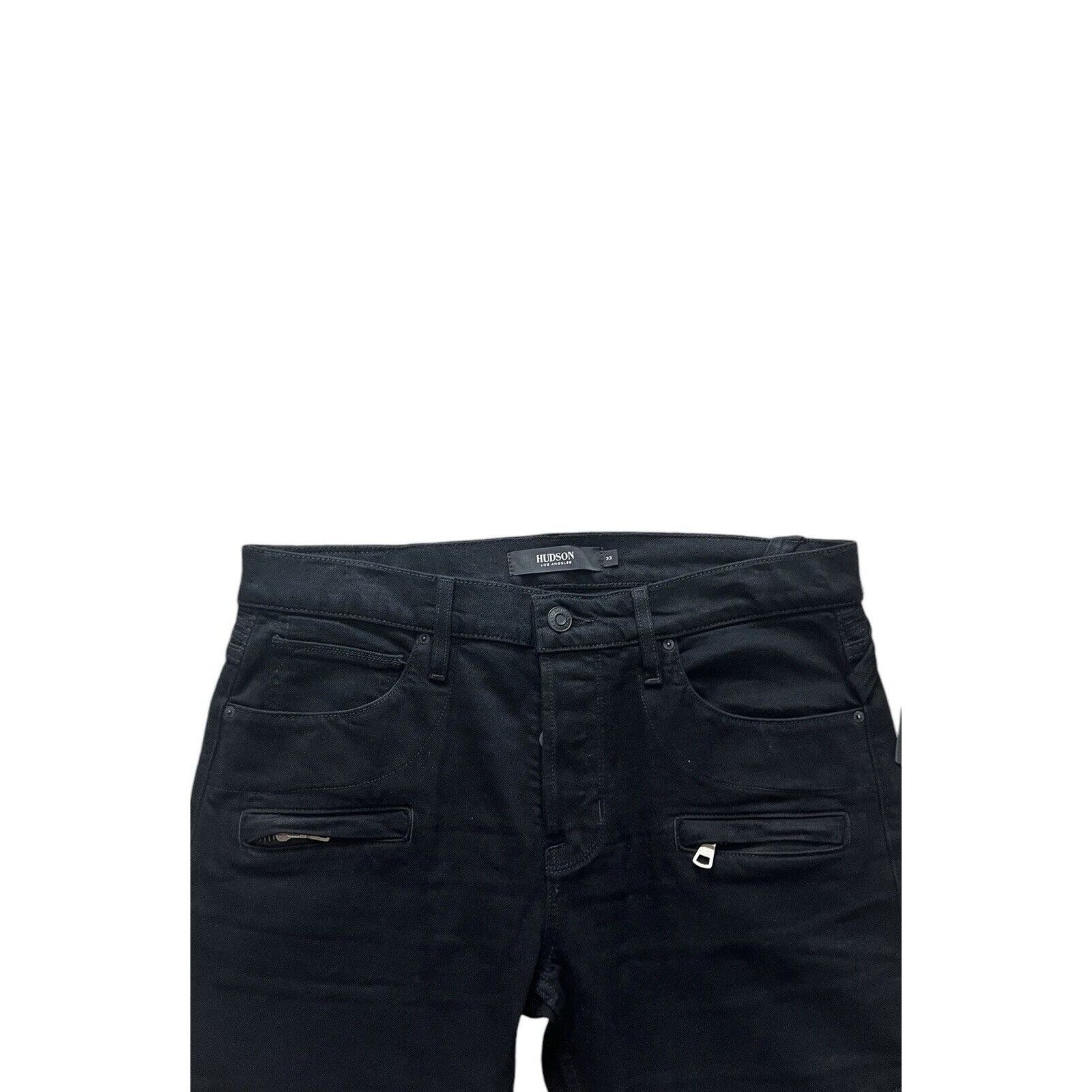 Hudson Hudson Jeans Skinny Biker Men's Denim Black $205 Size 33/32 Size US 33 - 2 Thumbnail