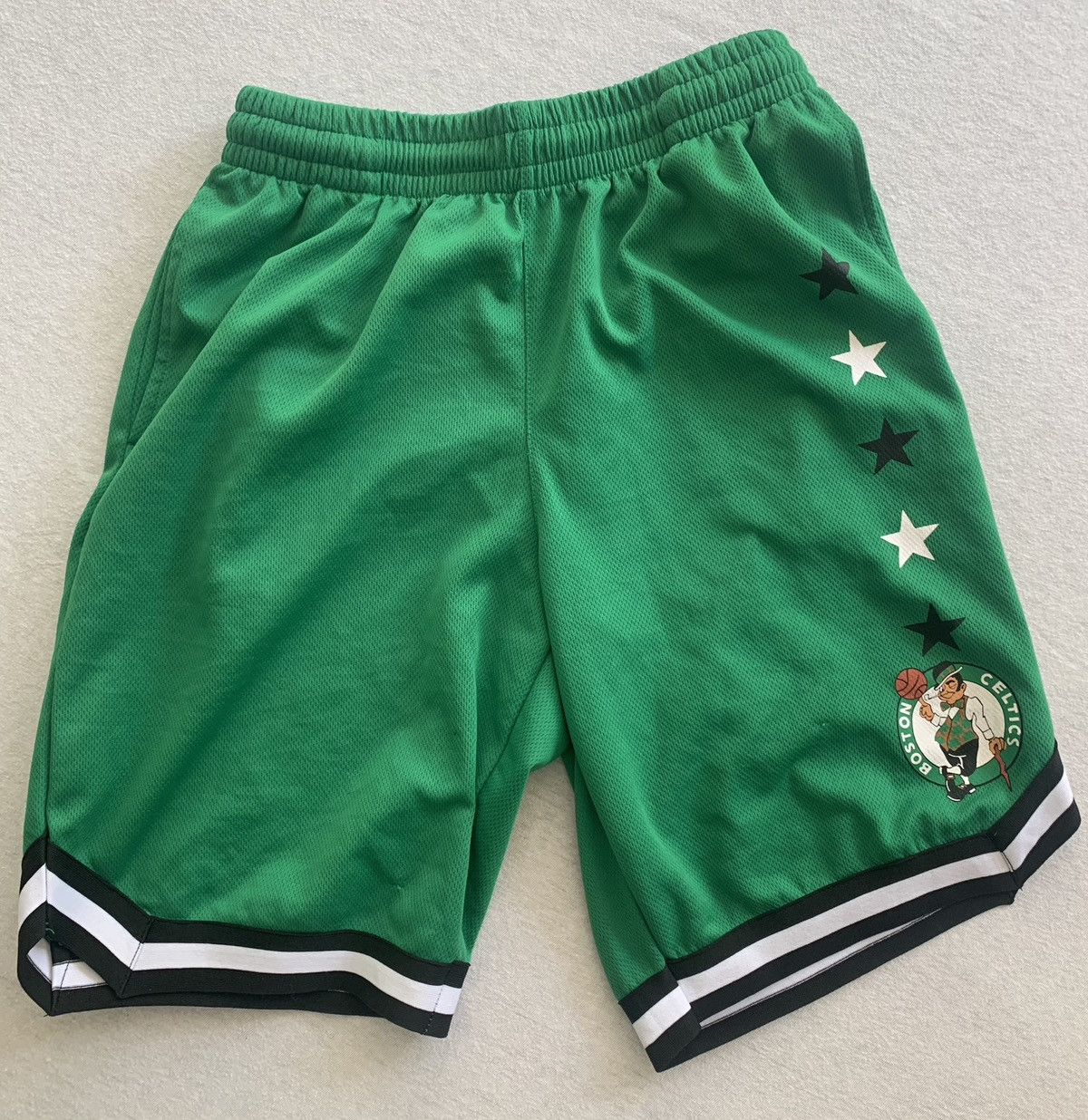 NBA Boston Celtics shorts and Celtic socks bundle!! Size US 31 - 1 Thumbnail