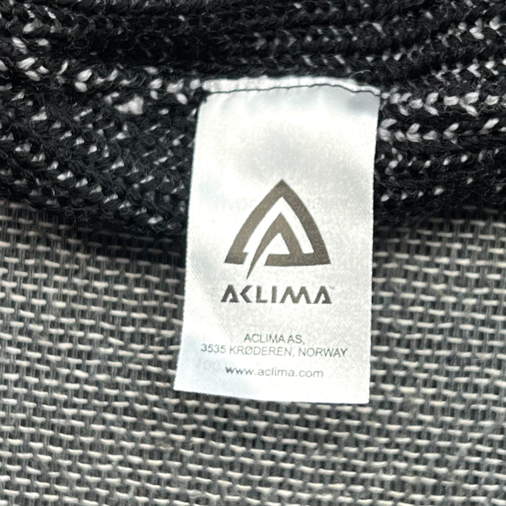 Vintage ACLIMA Beanie Hat One Size OS 100% Merino Wool Gray Black Ribbon Cuffed Ullvang Ulvang Unisex Adults Beanie Wool Knit Size ONE SIZE - 7 Thumbnail
